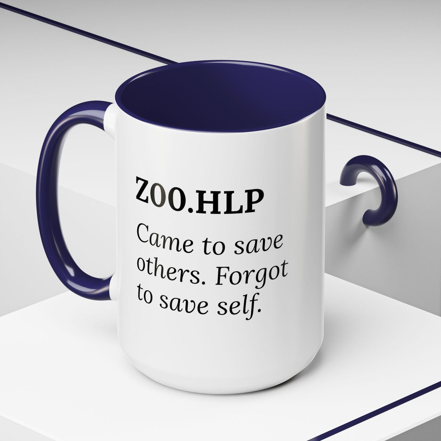 Z00.HLP – Healer Burnout Mug | “Came to Save Others. Forgot to Save Self.”