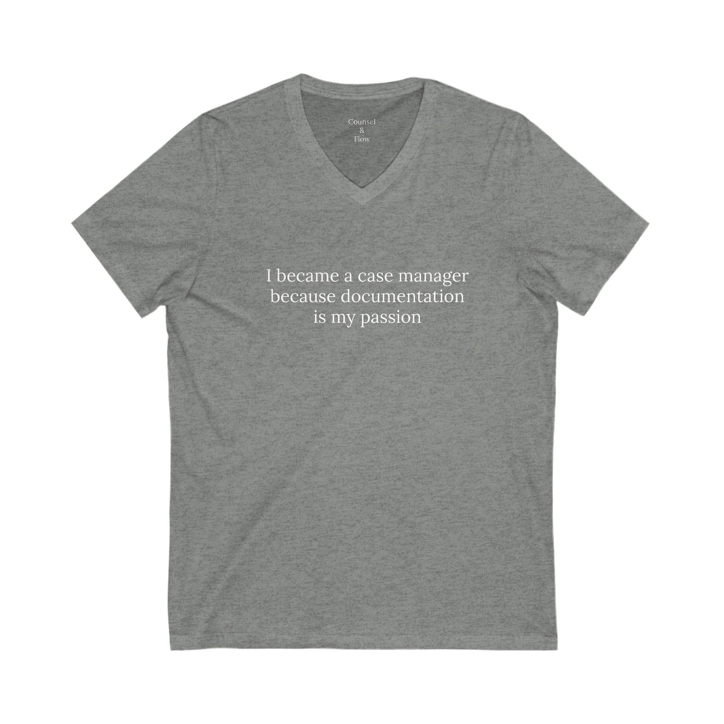 "I Became a Case Manager Because Documentation Is My Passion" T-Shirt Case Manager Humor Tee • Social Services Shirt • Funny Gift for Caseworkers