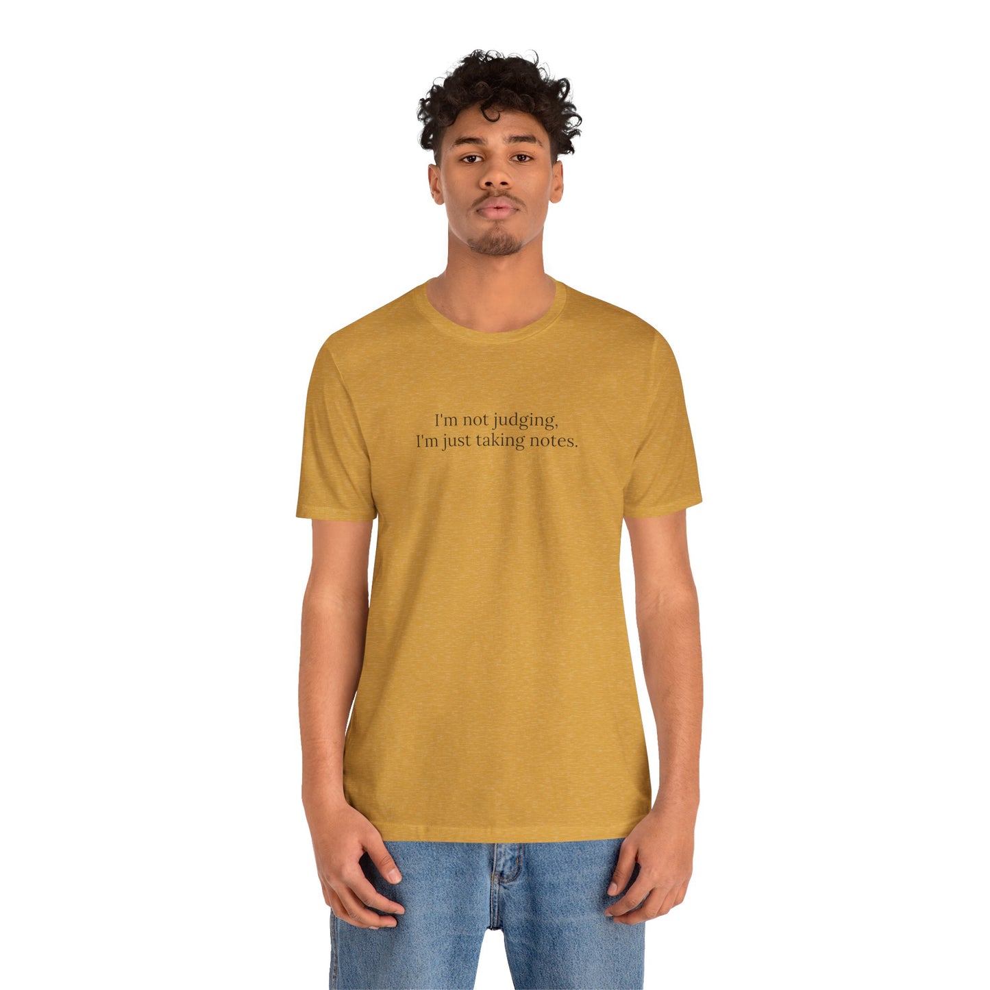 “I’m Not Judging, I’m Just Taking Notes” T-Shirt Therapist Humor Shirt • Mental Health Counselor Gift • Funny Therapist Tee