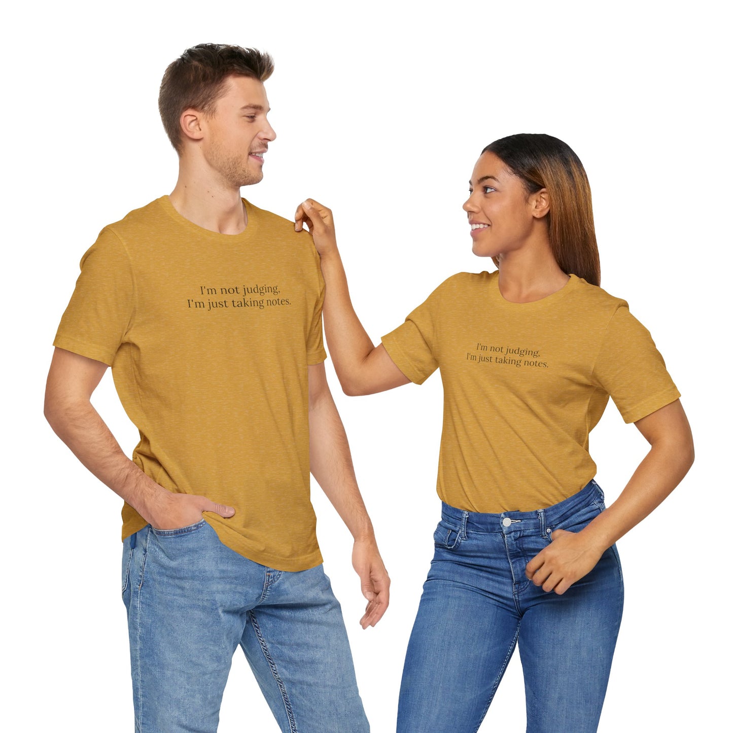 “I’m Not Judging, I’m Just Taking Notes” T-Shirt Therapist Humor Shirt • Mental Health Counselor Gift • Funny Therapist Tee