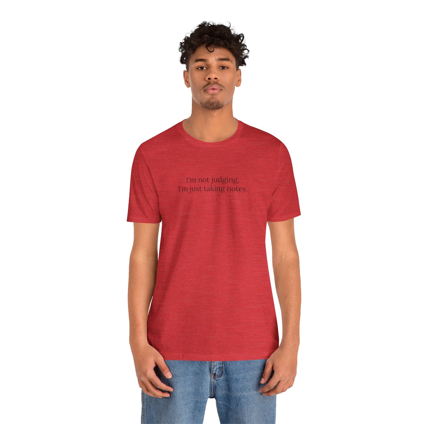 “I’m Not Judging, I’m Just Taking Notes” T-Shirt Therapist Humor Shirt • Mental Health Counselor Gift • Funny Therapist Tee