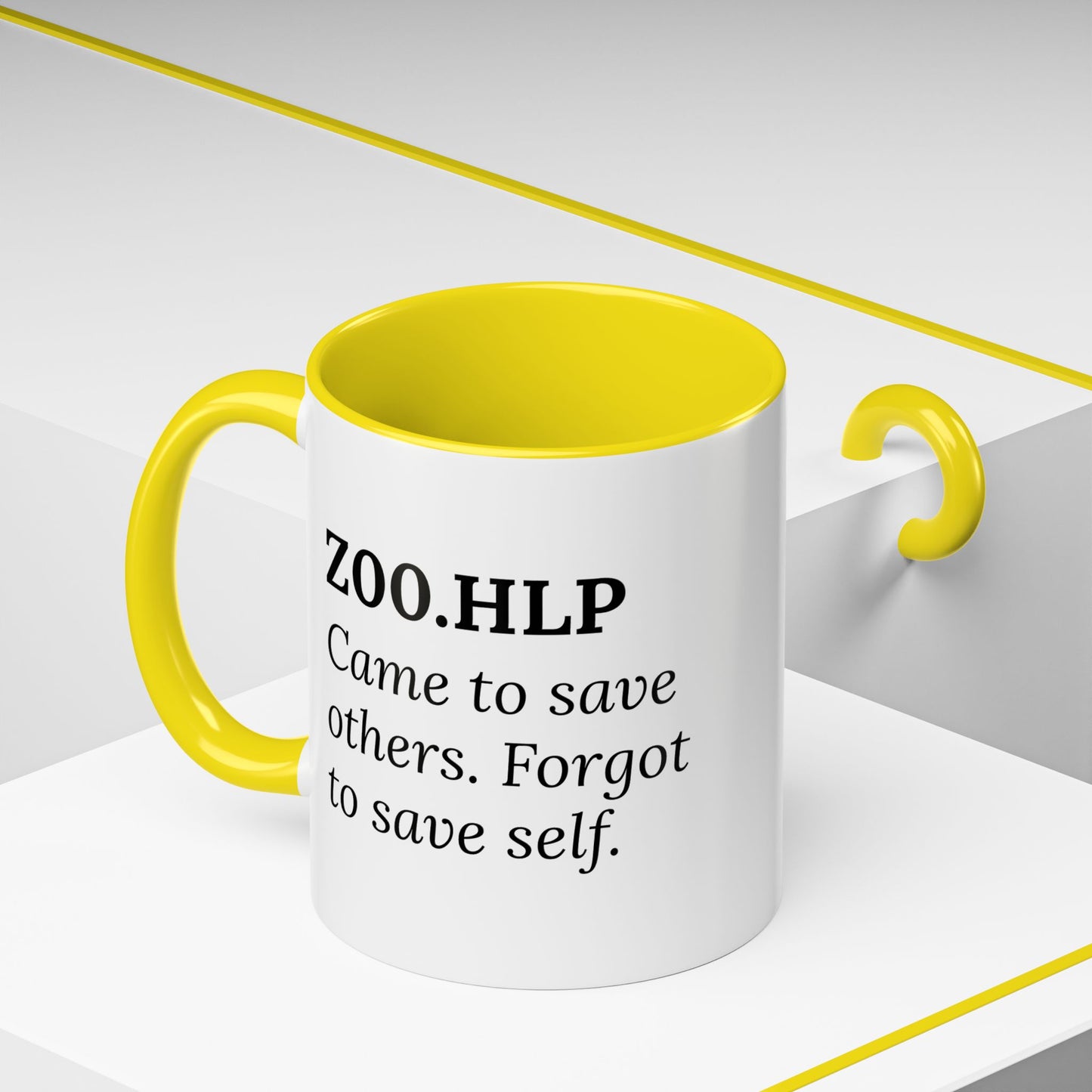 Z00.HLP – Healer Burnout Mug | “Came to Save Others. Forgot to Save Self.”