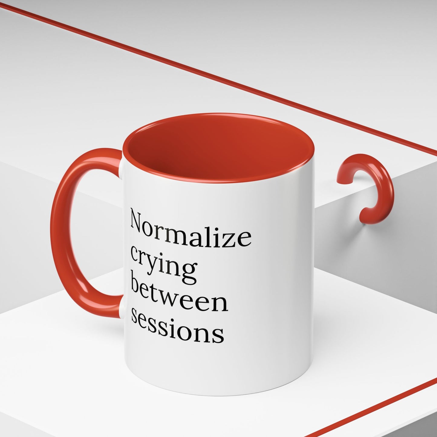 Normalize Crying Between Sessions | Therapist Life Mug