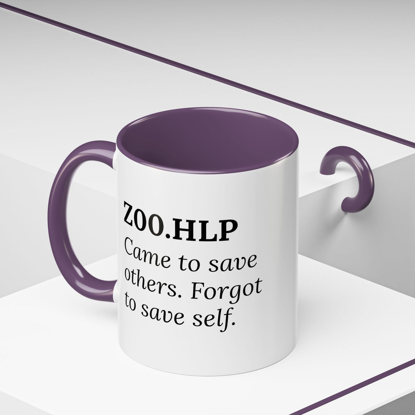 Z00.HLP – Healer Burnout Mug | “Came to Save Others. Forgot to Save Self.”
