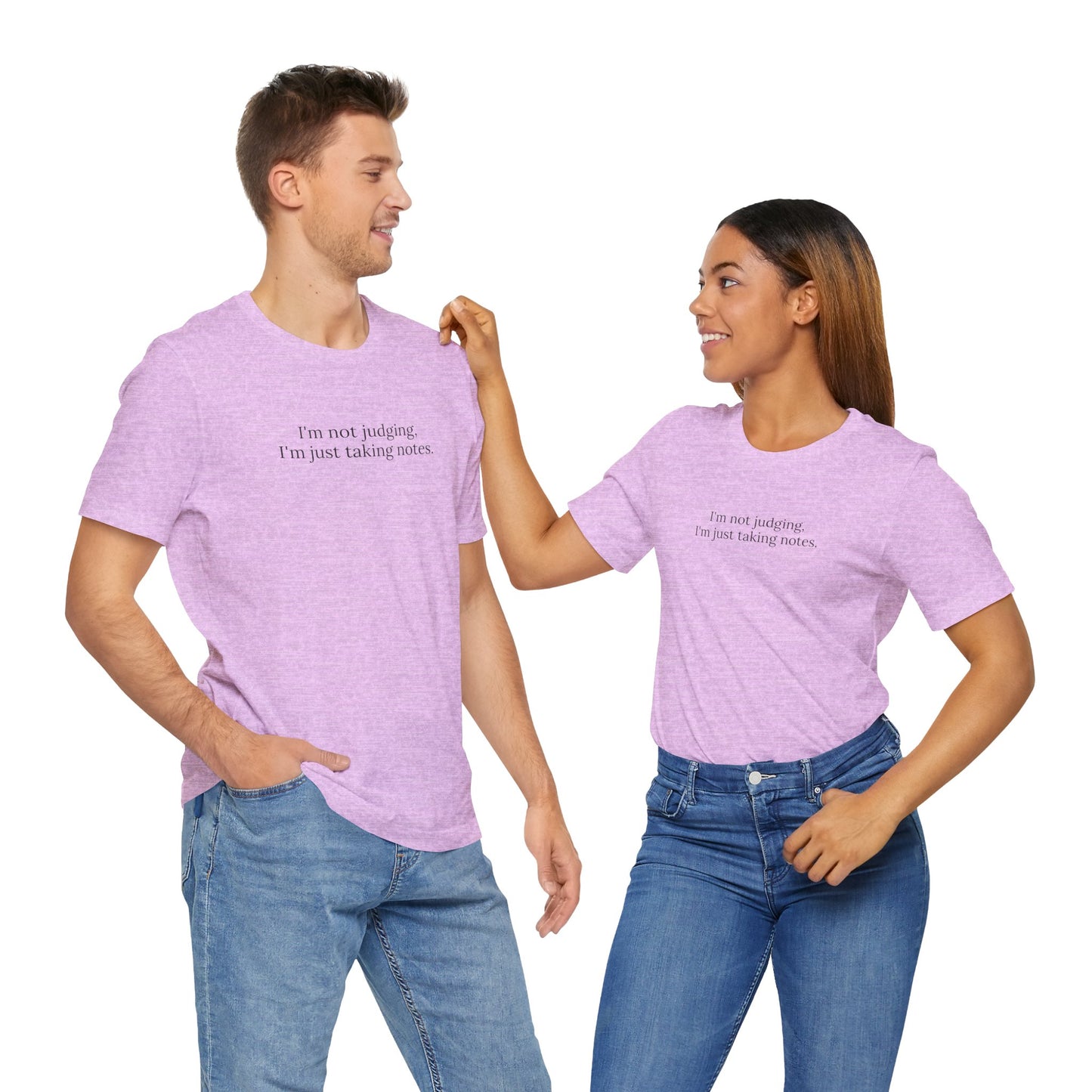 “I’m Not Judging, I’m Just Taking Notes” T-Shirt Therapist Humor Shirt • Mental Health Counselor Gift • Funny Therapist Tee