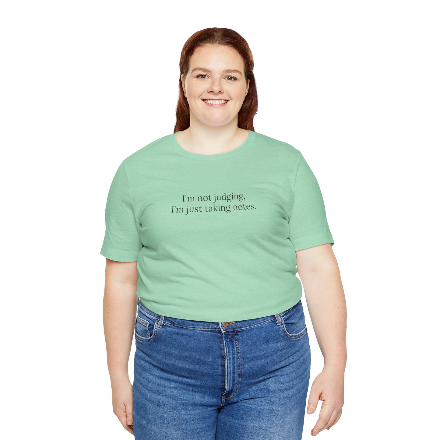 “I’m Not Judging, I’m Just Taking Notes” T-Shirt Therapist Humor Shirt • Mental Health Counselor Gift • Funny Therapist Tee
