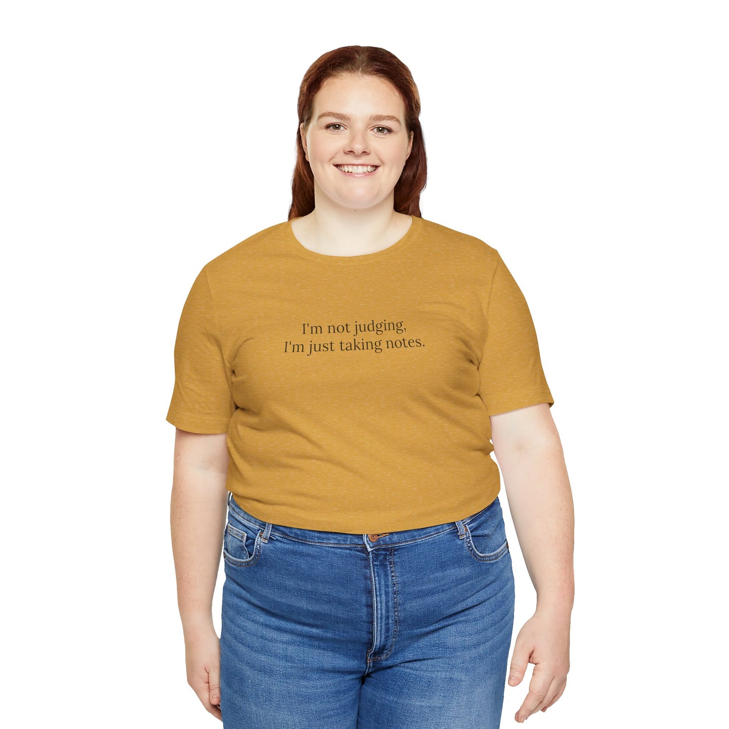 “I’m Not Judging, I’m Just Taking Notes” T-Shirt Therapist Humor Shirt • Mental Health Counselor Gift • Funny Therapist Tee