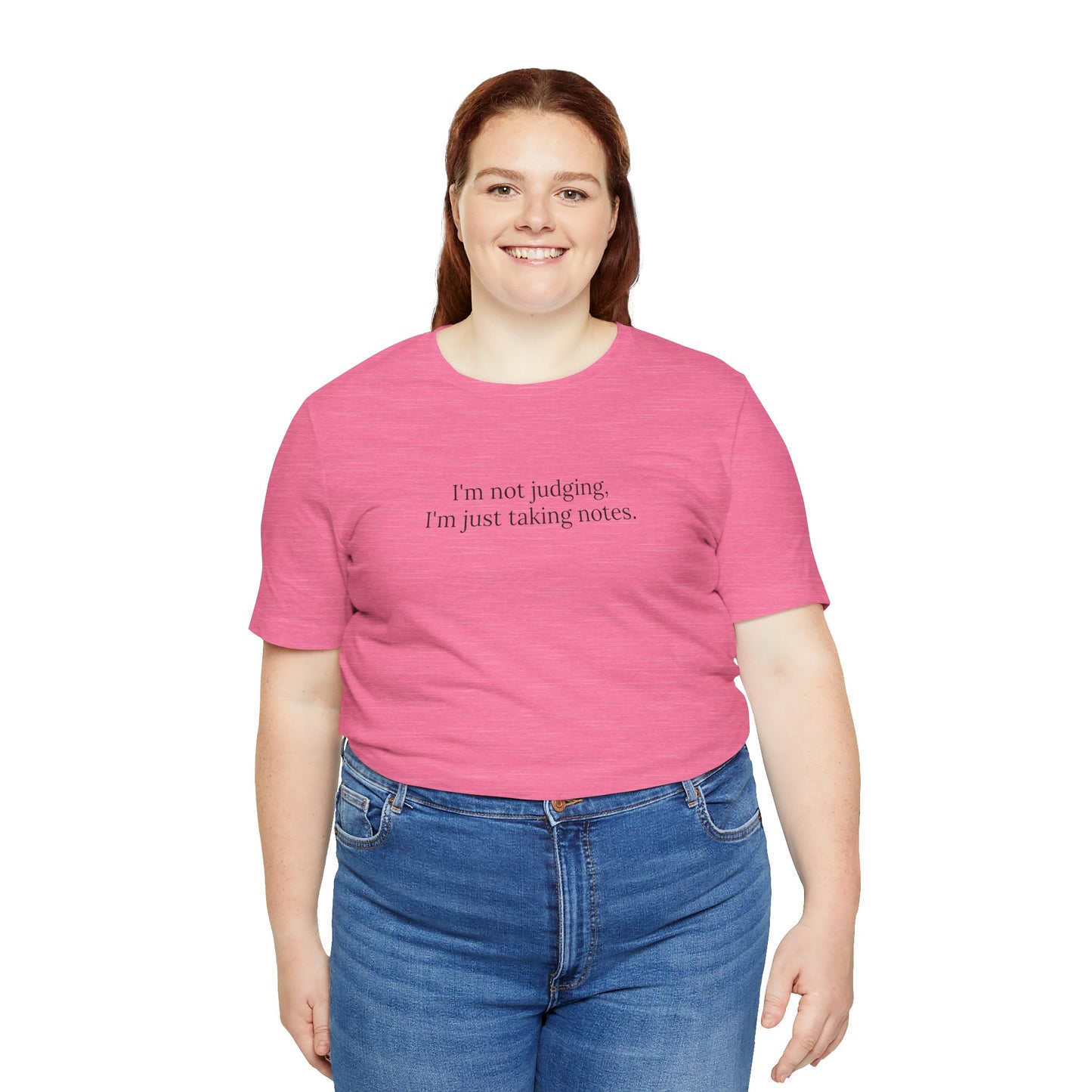 “I’m Not Judging, I’m Just Taking Notes” T-Shirt Therapist Humor Shirt • Mental Health Counselor Gift • Funny Therapist Tee