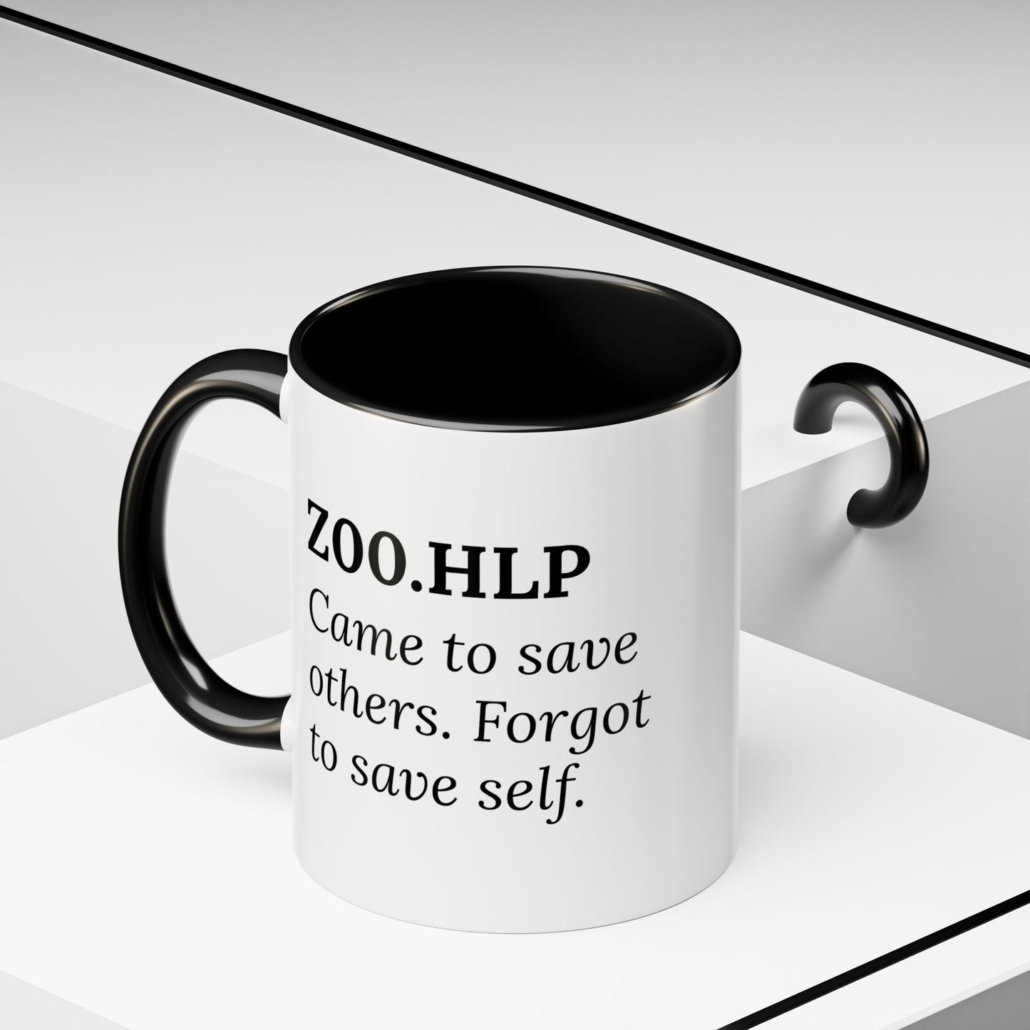 Z00.HLP – Healer Burnout Mug | “Came to Save Others. Forgot to Save Self.”