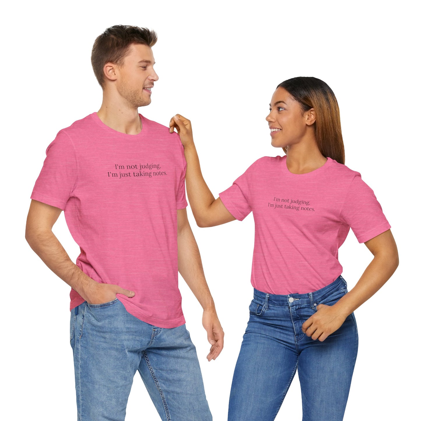 “I’m Not Judging, I’m Just Taking Notes” T-Shirt Therapist Humor Shirt • Mental Health Counselor Gift • Funny Therapist Tee