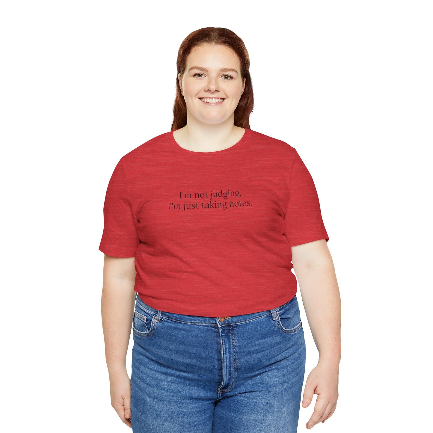 “I’m Not Judging, I’m Just Taking Notes” T-Shirt Therapist Humor Shirt • Mental Health Counselor Gift • Funny Therapist Tee