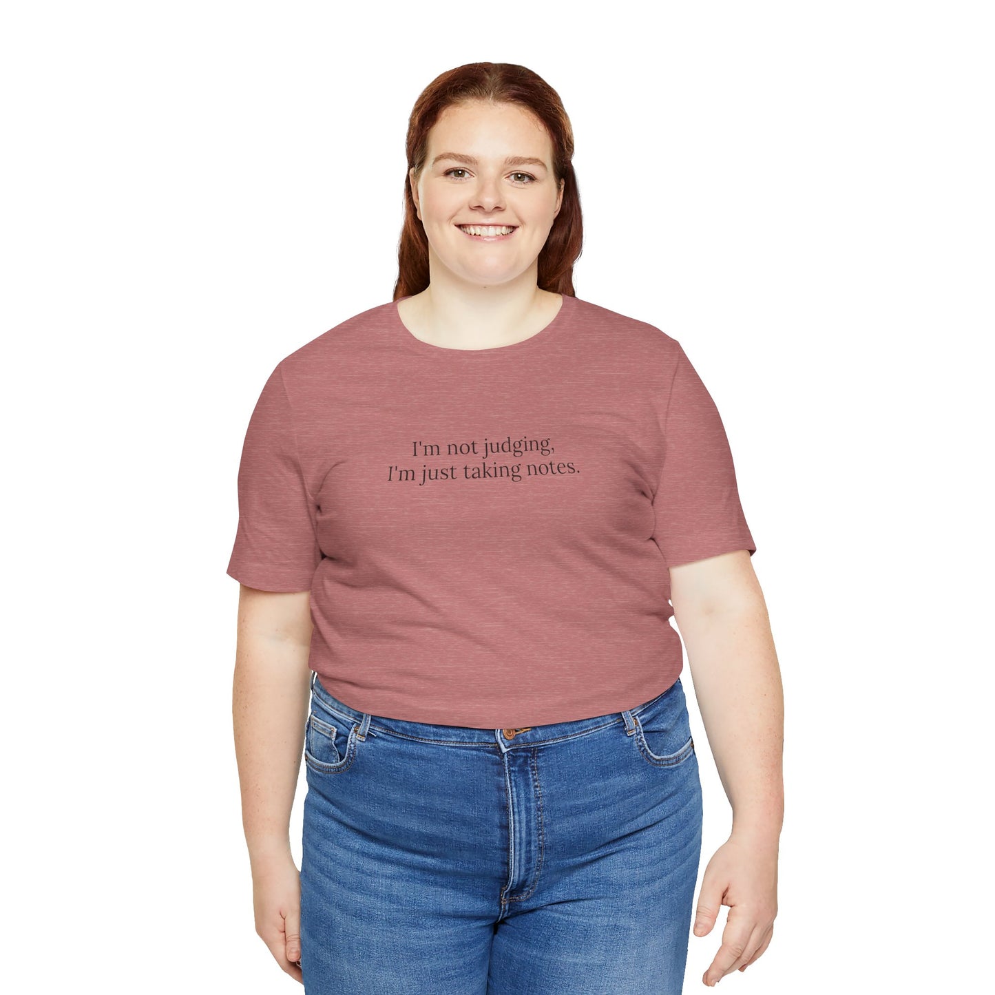 “I’m Not Judging, I’m Just Taking Notes” T-Shirt Therapist Humor Shirt • Mental Health Counselor Gift • Funny Therapist Tee