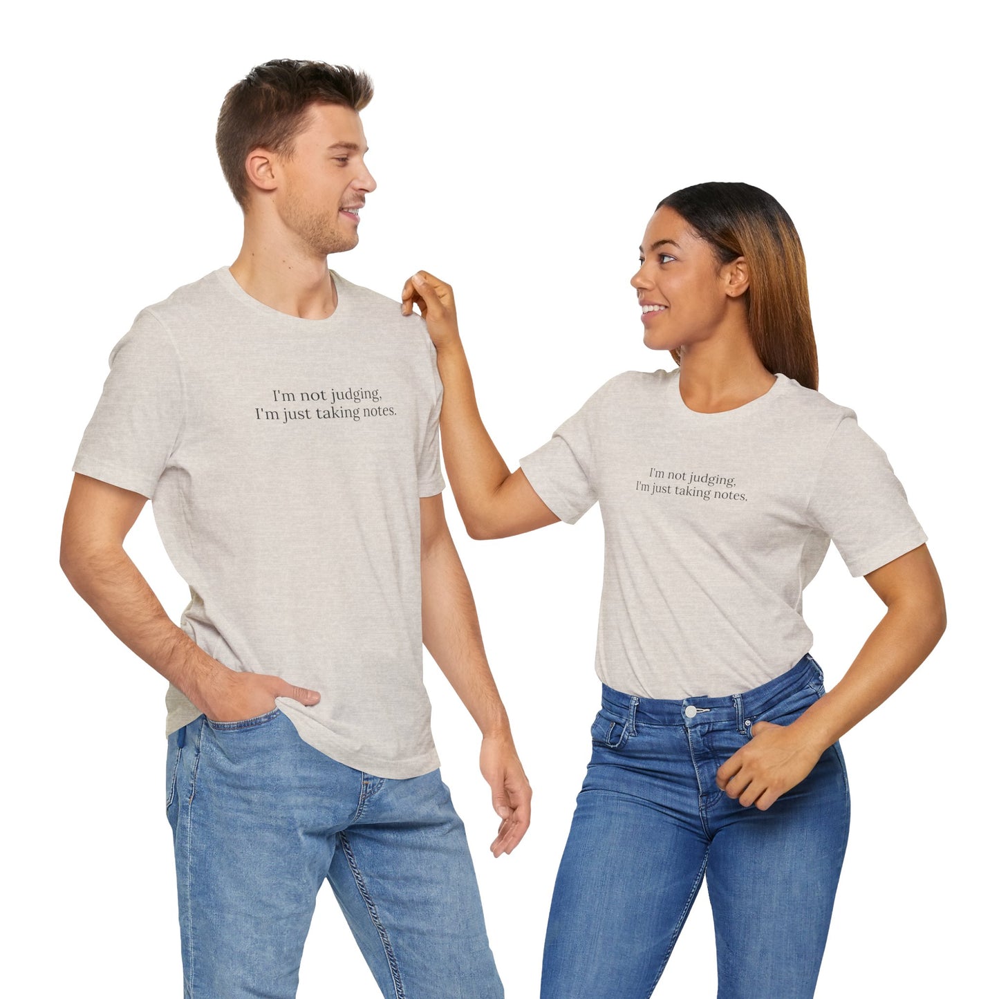 “I’m Not Judging, I’m Just Taking Notes” T-Shirt Therapist Humor Shirt • Mental Health Counselor Gift • Funny Therapist Tee