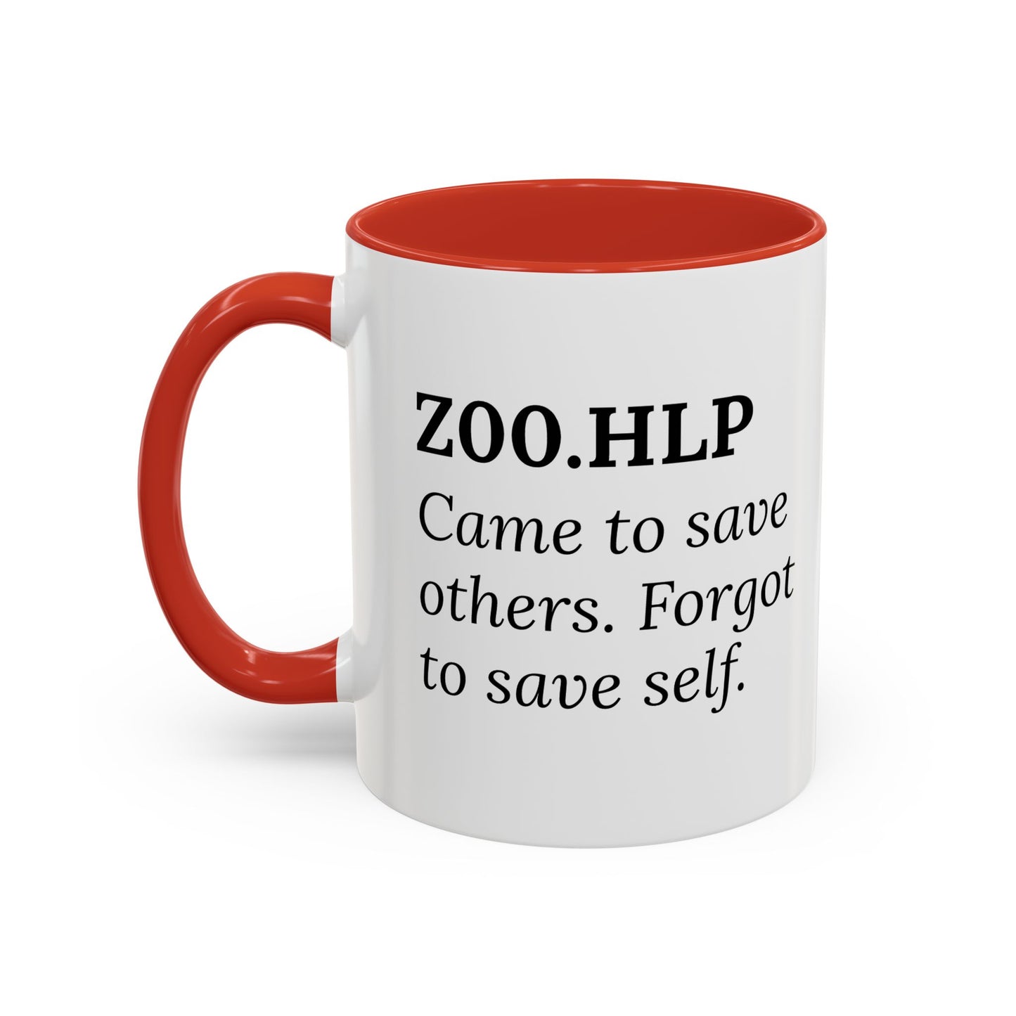 Z00.HLP – Healer Burnout Mug | “Came to Save Others. Forgot to Save Self.”