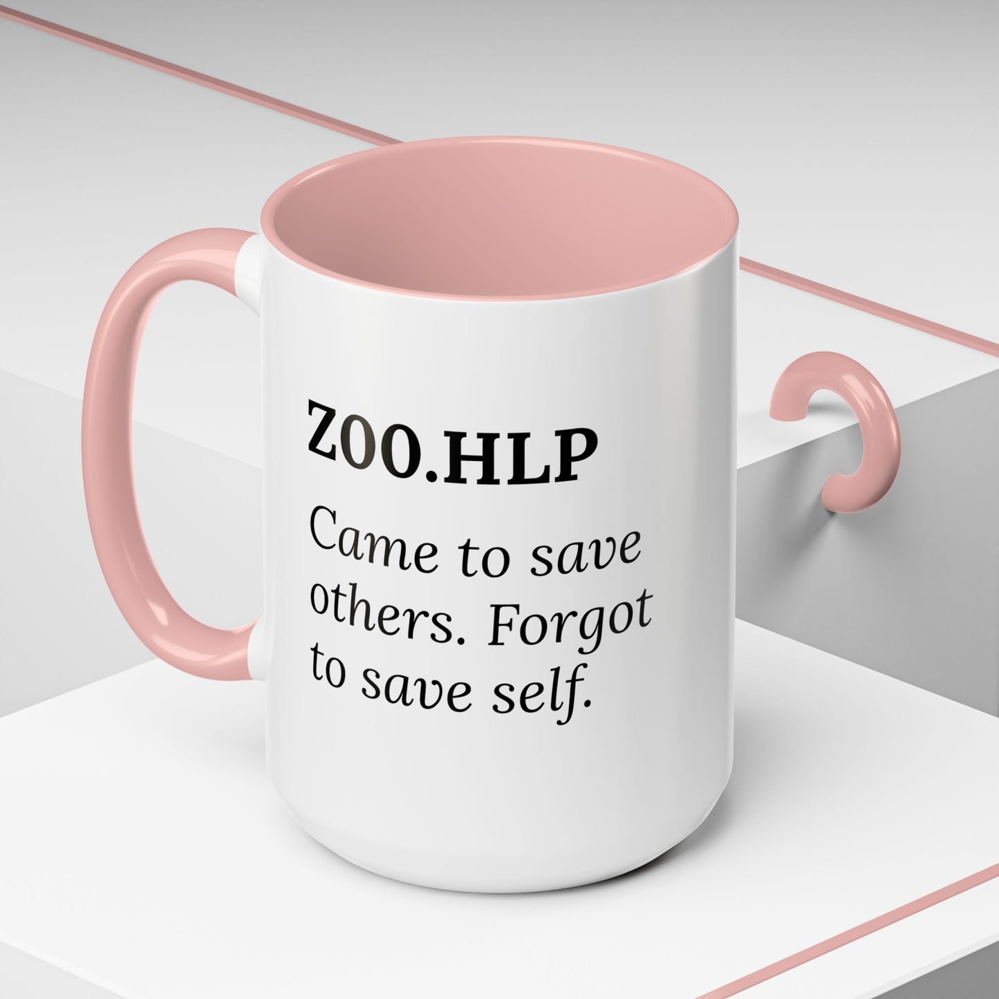 Z00.HLP – Healer Burnout Mug | “Came to Save Others. Forgot to Save Self.”