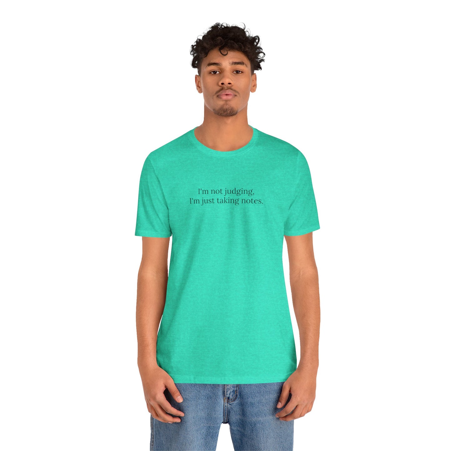 “I’m Not Judging, I’m Just Taking Notes” T-Shirt Therapist Humor Shirt • Mental Health Counselor Gift • Funny Therapist Tee