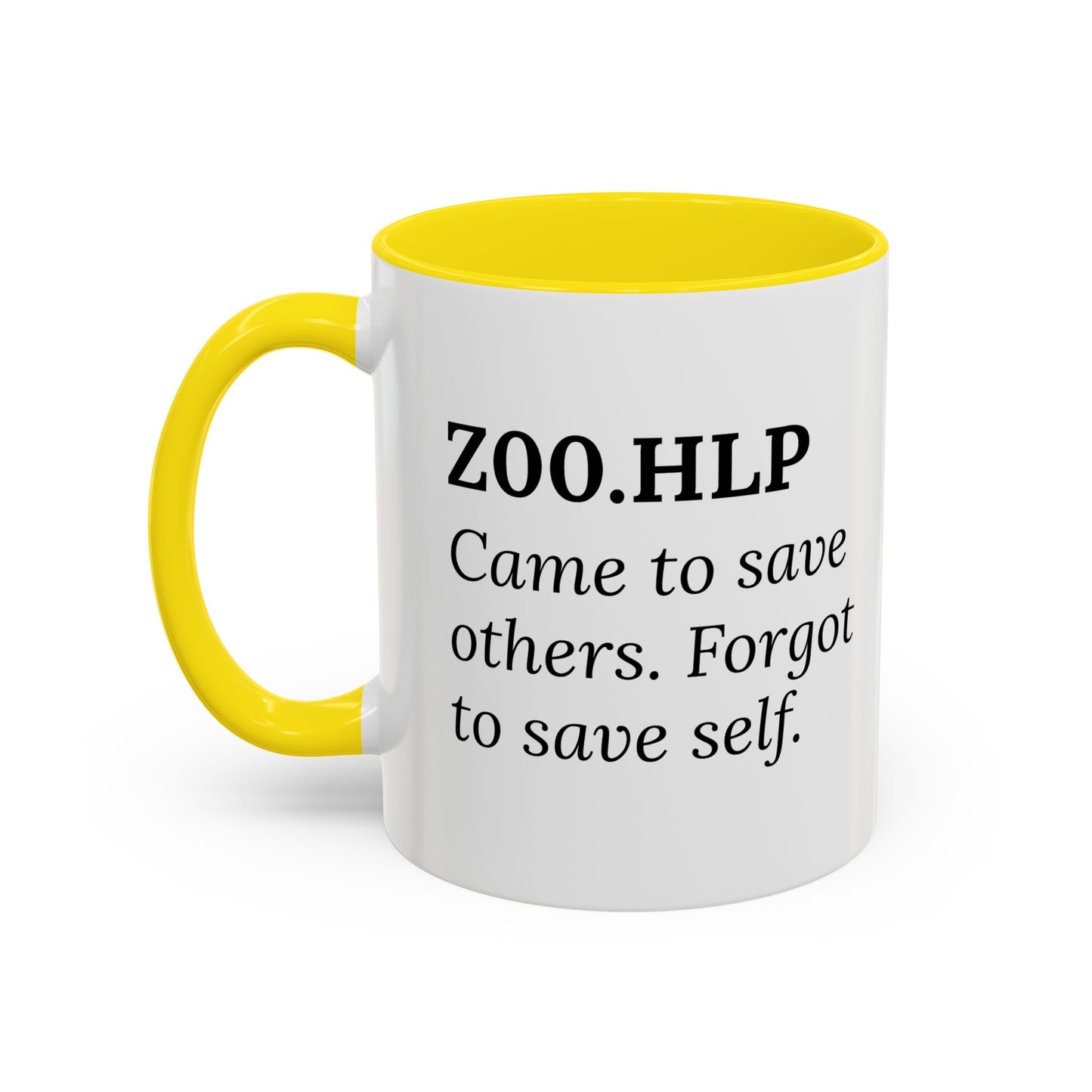 Z00.HLP – Healer Burnout Mug | “Came to Save Others. Forgot to Save Self.”