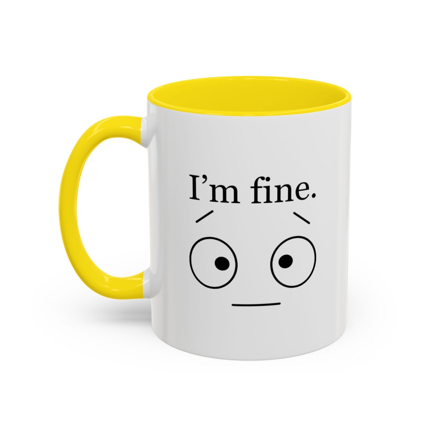 “I’m Fine” Mug | Burnout Humor Coffee Cup for Therapists, Healers & Self-Care