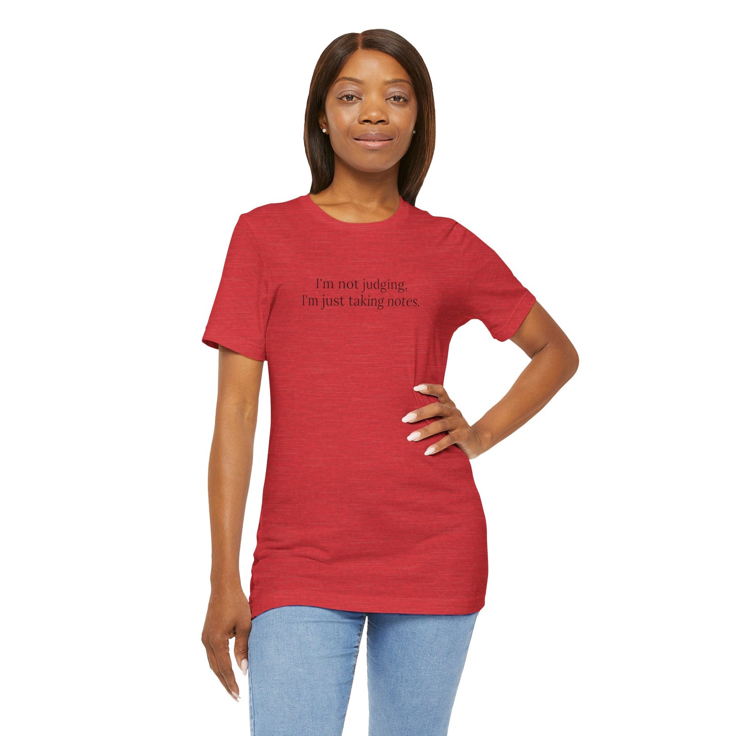 “I’m Not Judging, I’m Just Taking Notes” T-Shirt Therapist Humor Shirt • Mental Health Counselor Gift • Funny Therapist Tee