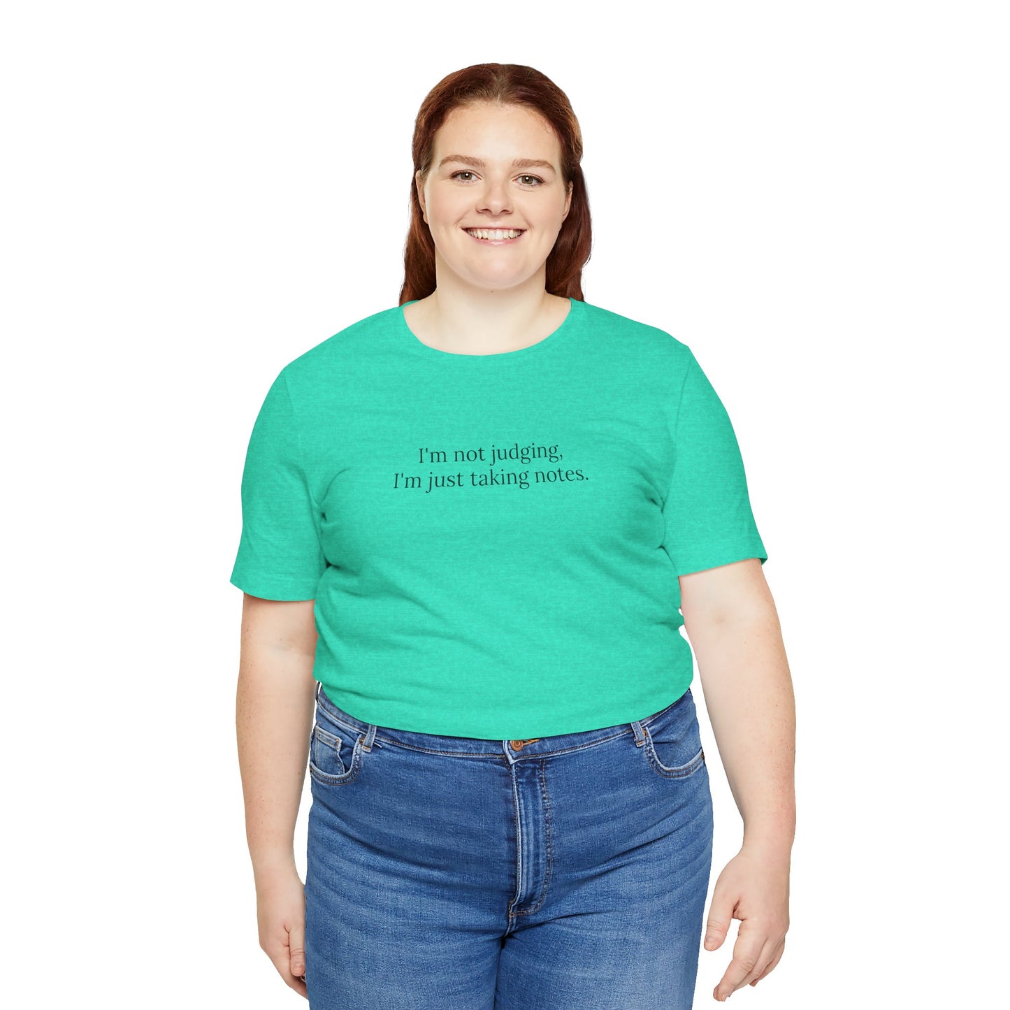 “I’m Not Judging, I’m Just Taking Notes” T-Shirt Therapist Humor Shirt • Mental Health Counselor Gift • Funny Therapist Tee