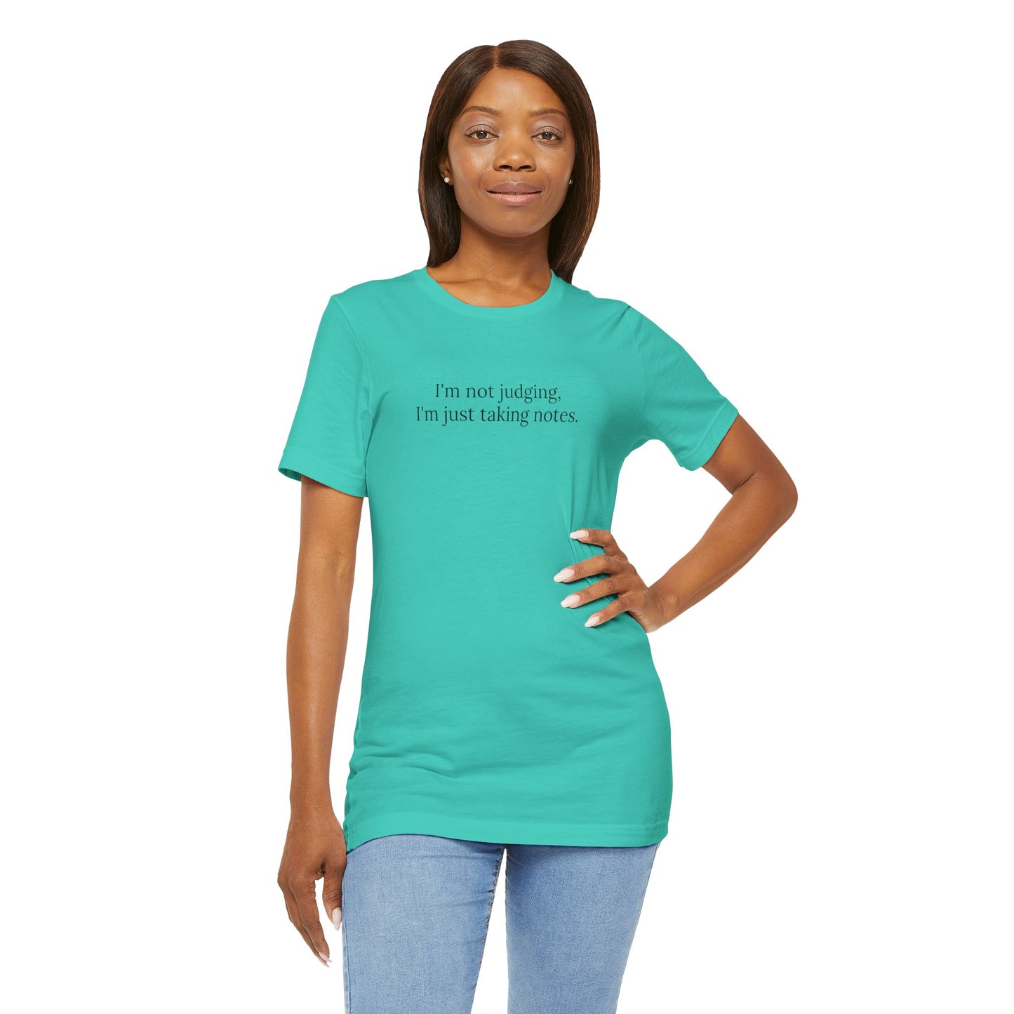 “I’m Not Judging, I’m Just Taking Notes” T-Shirt Therapist Humor Shirt • Mental Health Counselor Gift • Funny Therapist Tee
