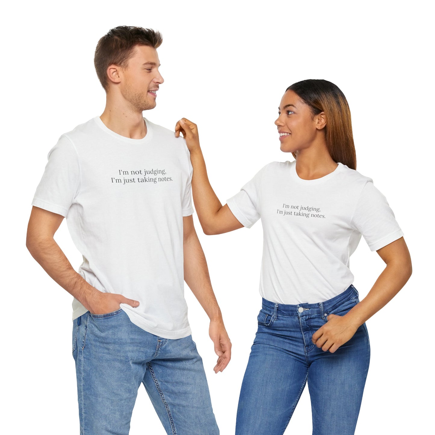 “I’m Not Judging, I’m Just Taking Notes” T-Shirt Therapist Humor Shirt • Mental Health Counselor Gift • Funny Therapist Tee