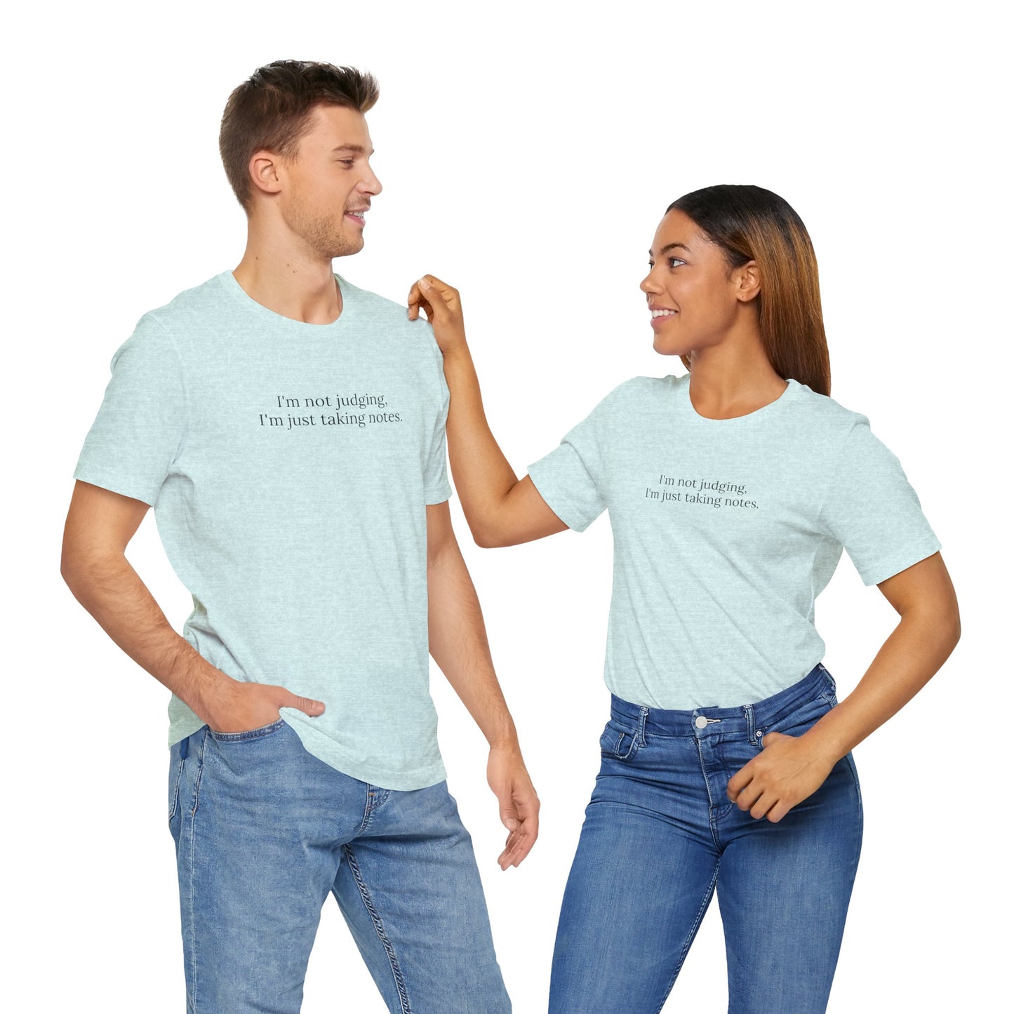 “I’m Not Judging, I’m Just Taking Notes” T-Shirt Therapist Humor Shirt • Mental Health Counselor Gift • Funny Therapist Tee