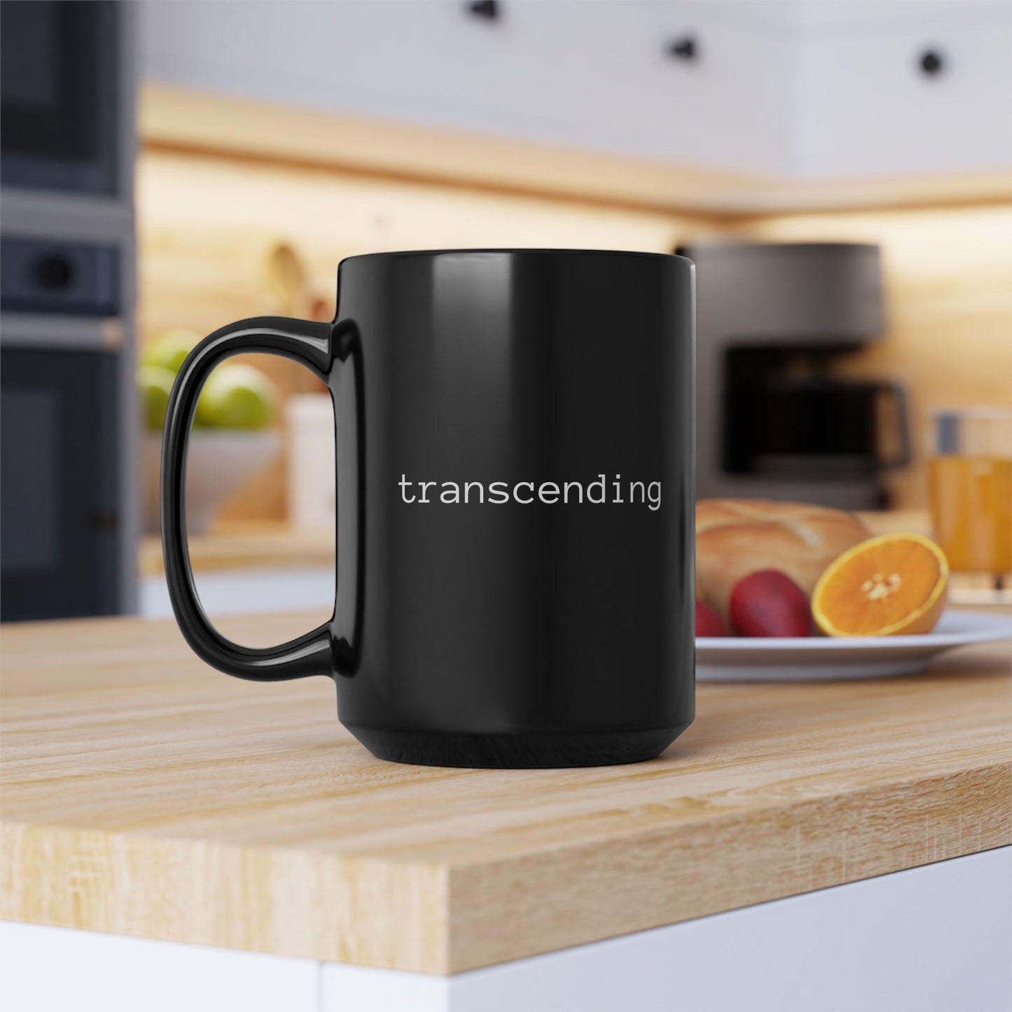 Black Ceramic Mug — Minimal Matte Coffee Cup (11oz & 15oz)