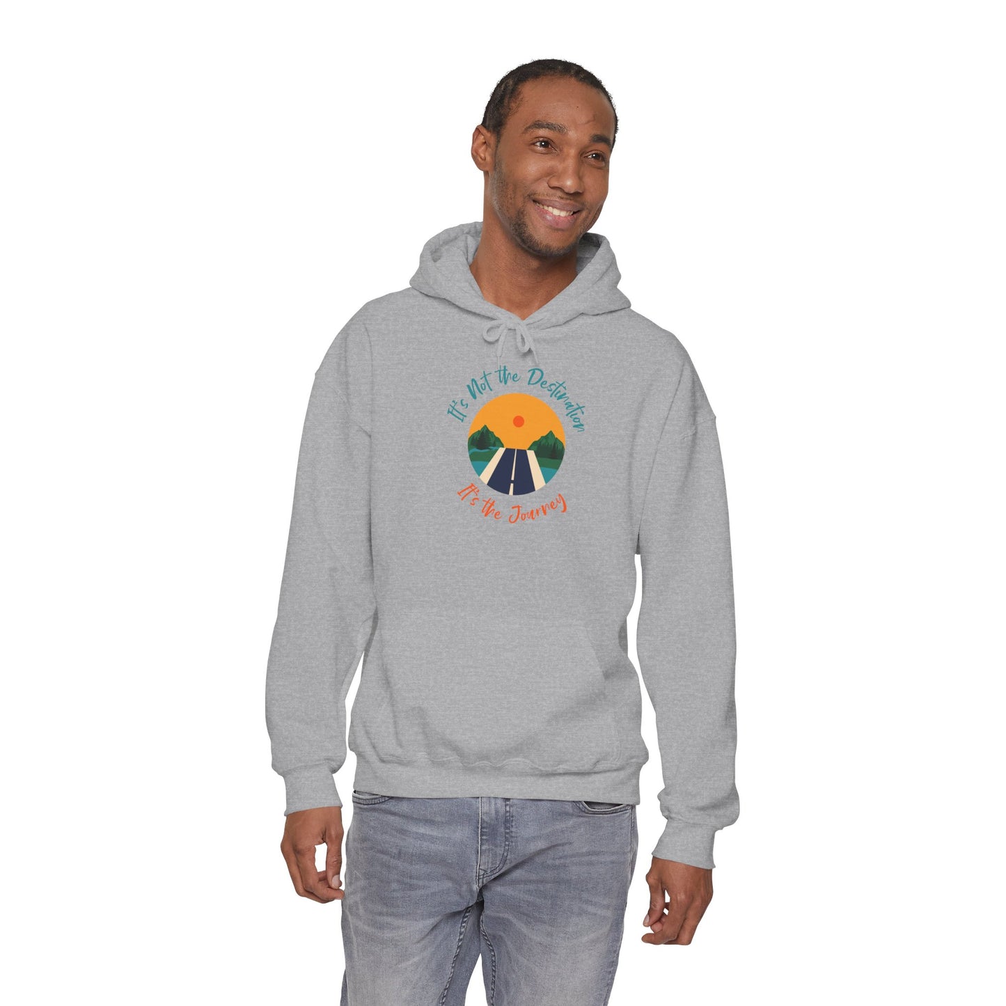It's Not the Destination It's the Journey – Motivational Unisex Sweatshirt for Comfort and Self-Care