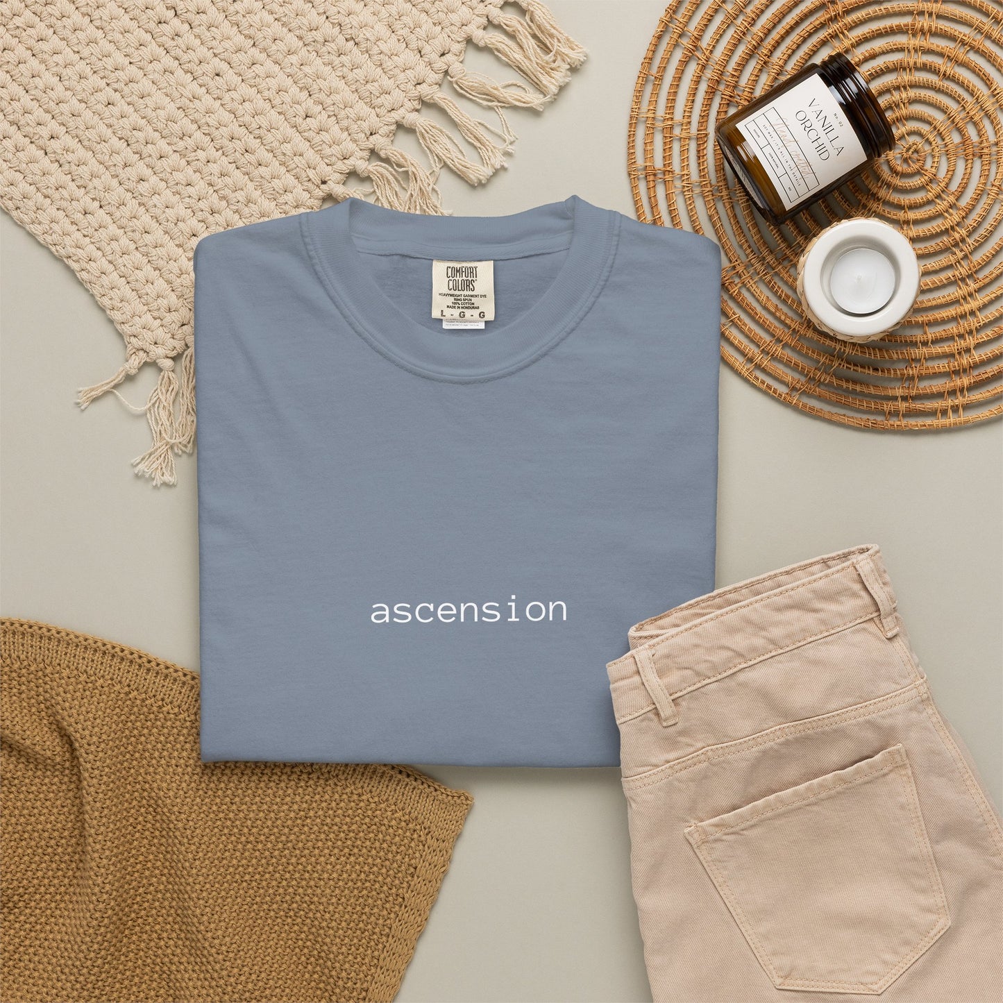 Ascension Minimalist Graphic T‑Shirt — Soft Garment‑Dyed Tee