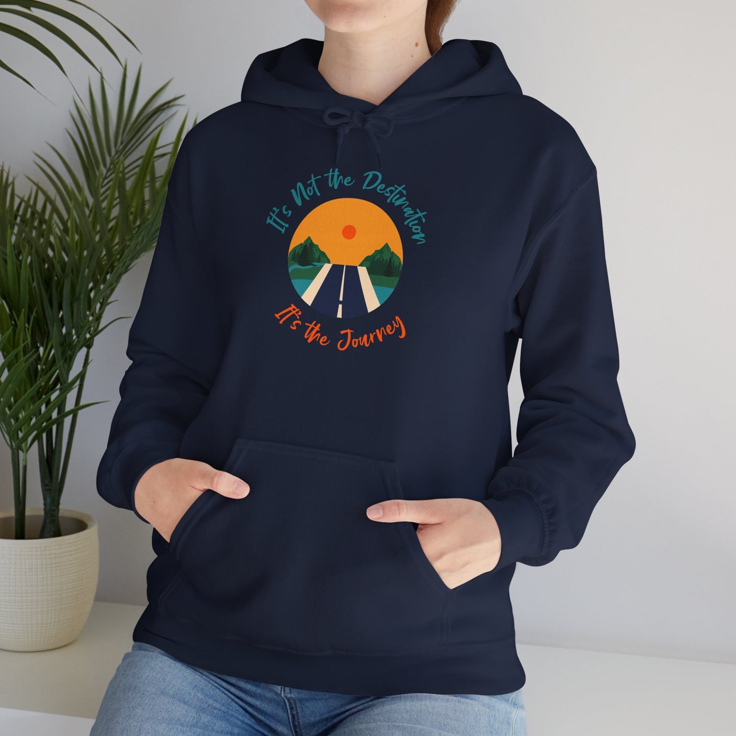 It's Not the Destination It's the Journey – Motivational Unisex Sweatshirt for Comfort and Self-Care