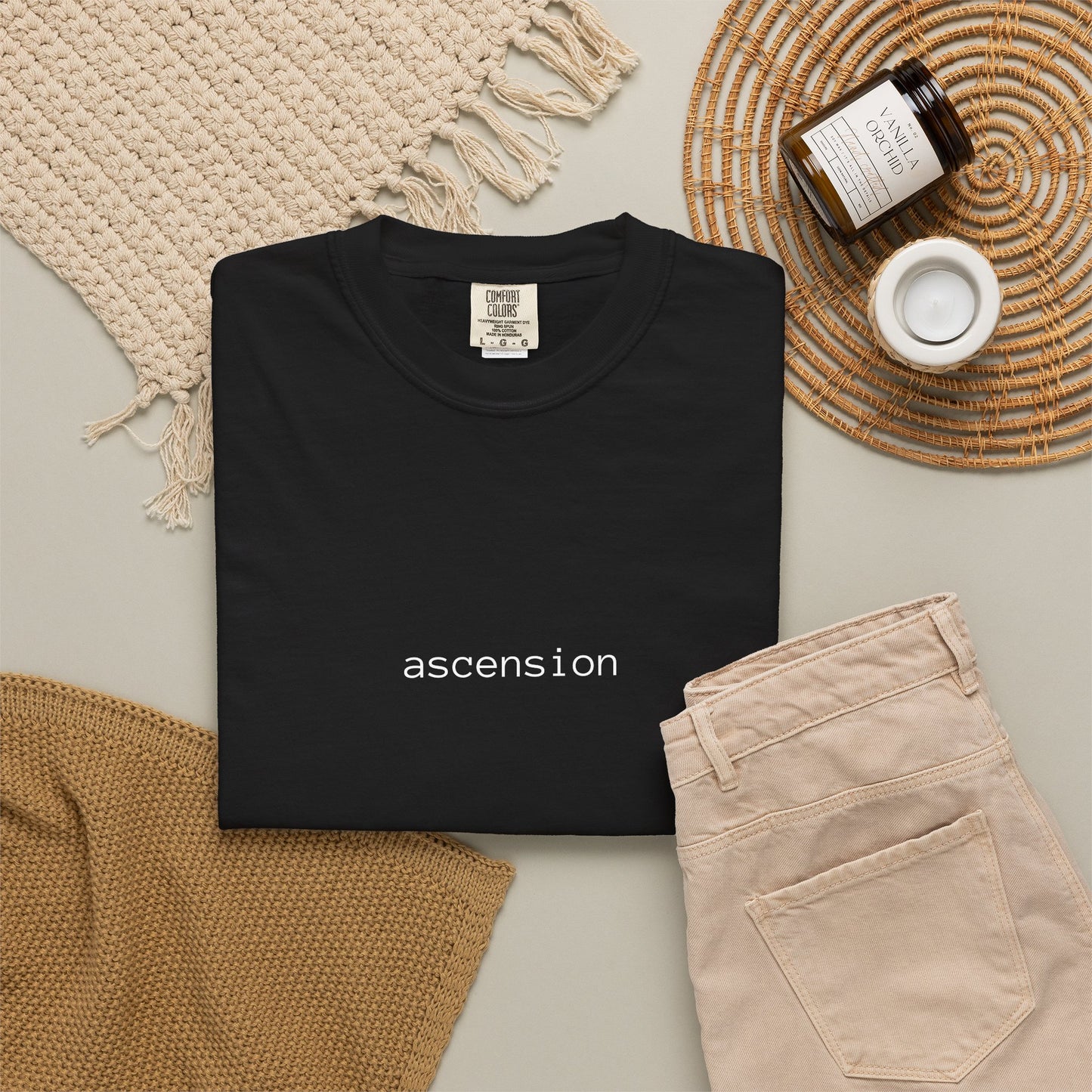 Ascension Minimalist Graphic T‑Shirt — Soft Garment‑Dyed Tee