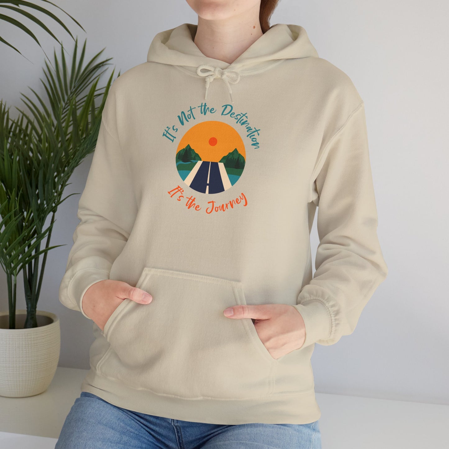 It's Not the Destination It's the Journey – Motivational Unisex Sweatshirt for Comfort and Self-Care