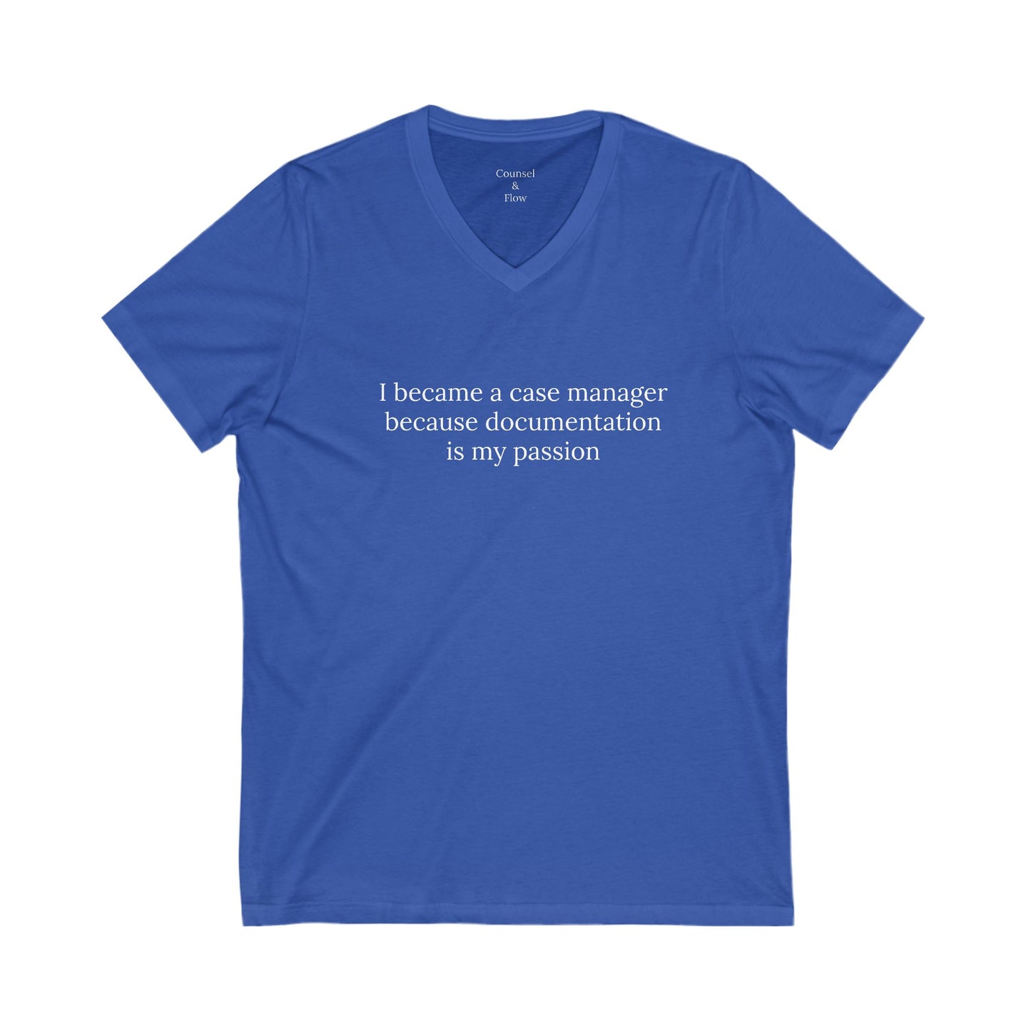 "I Became a Case Manager Because Documentation Is My Passion" T-Shirt Case Manager Humor Tee • Social Services Shirt • Funny Gift for Caseworkers