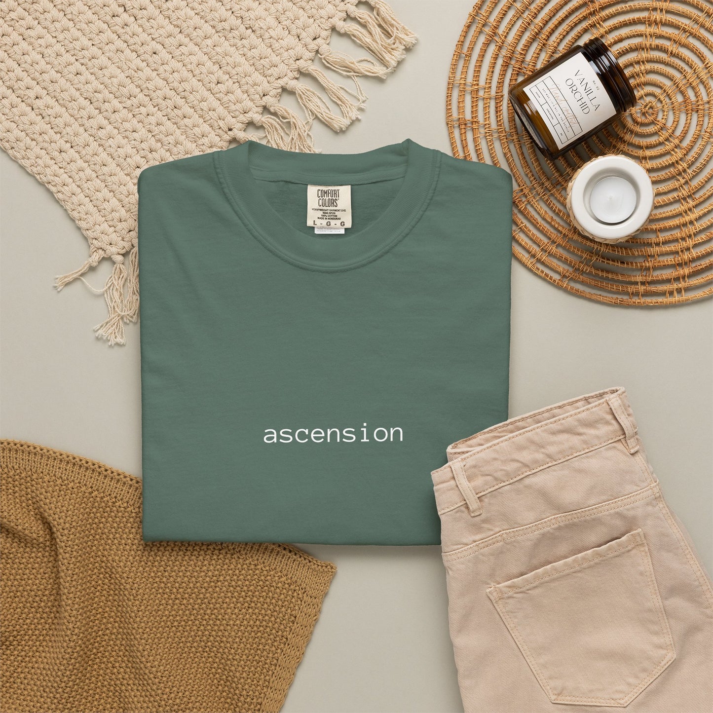 Ascension Minimalist Graphic T‑Shirt — Soft Garment‑Dyed Tee