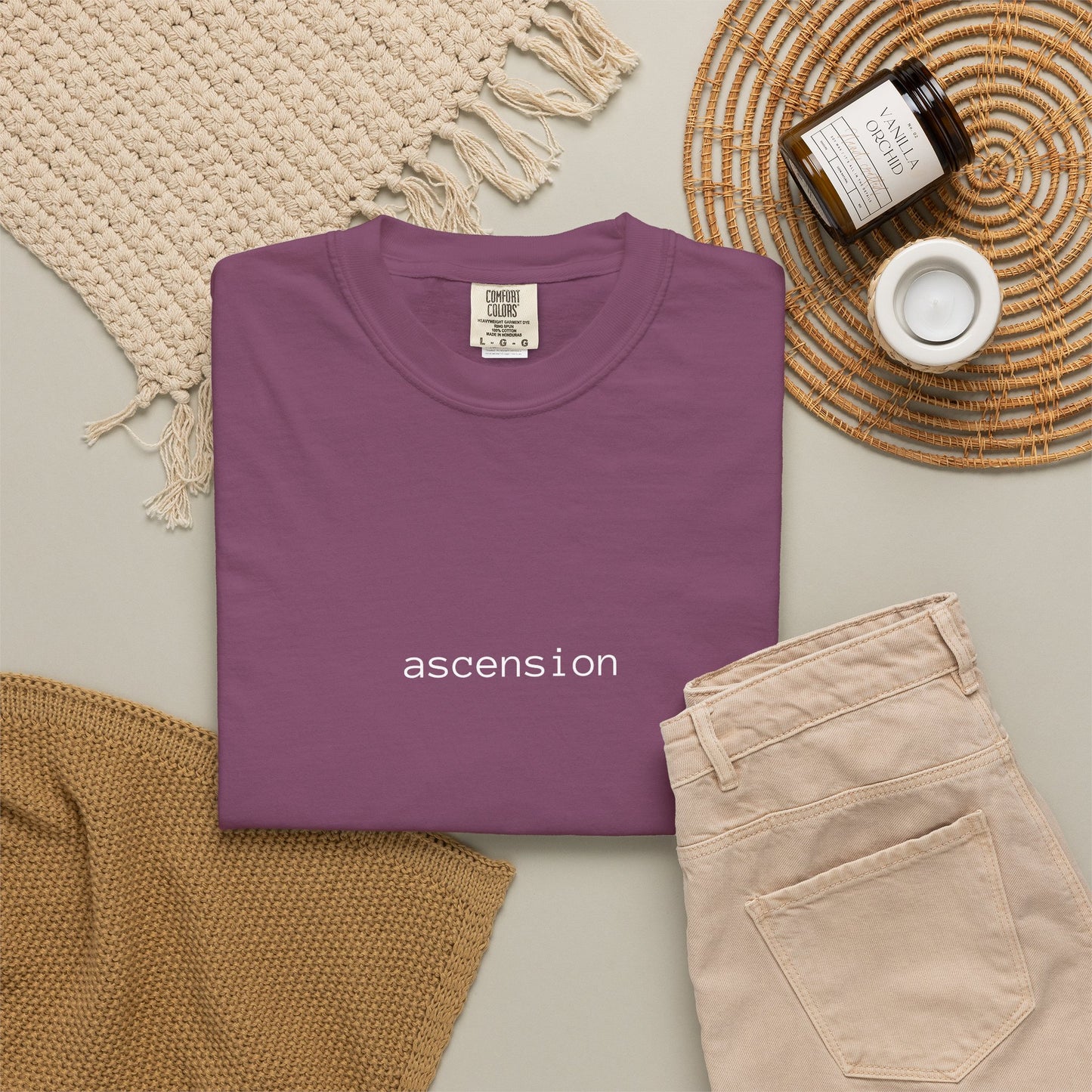 Ascension Minimalist Graphic T‑Shirt — Soft Garment‑Dyed Tee