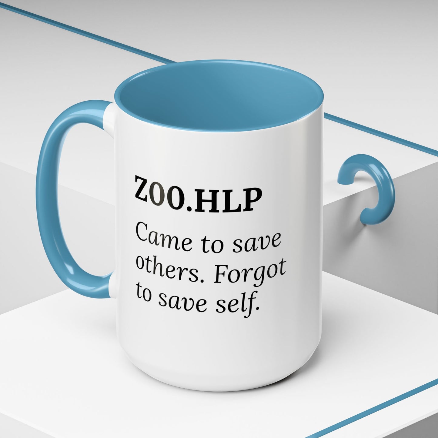 Z00.HLP – Healer Burnout Mug | “Came to Save Others. Forgot to Save Self.”