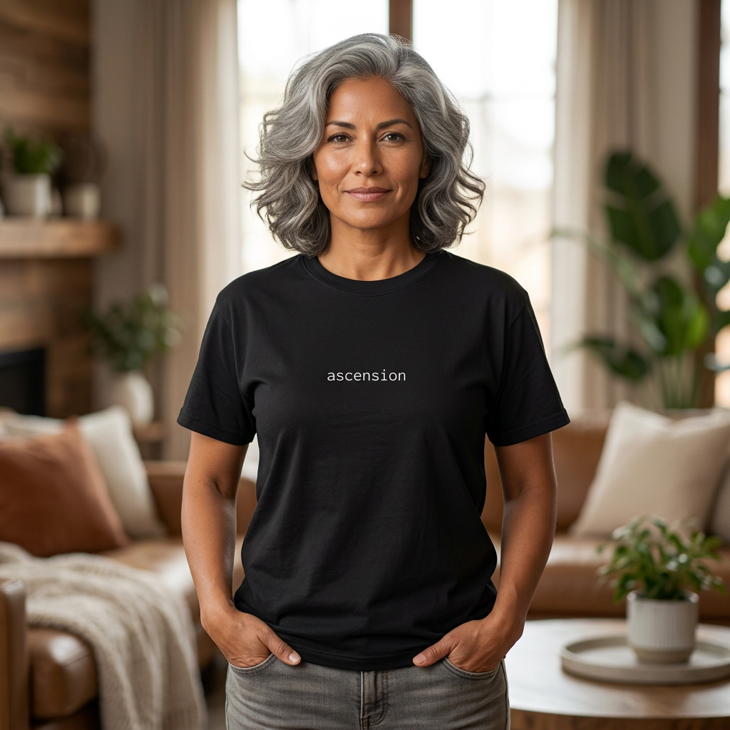 Ascension Minimalist Graphic T‑Shirt — Soft Garment‑Dyed Tee