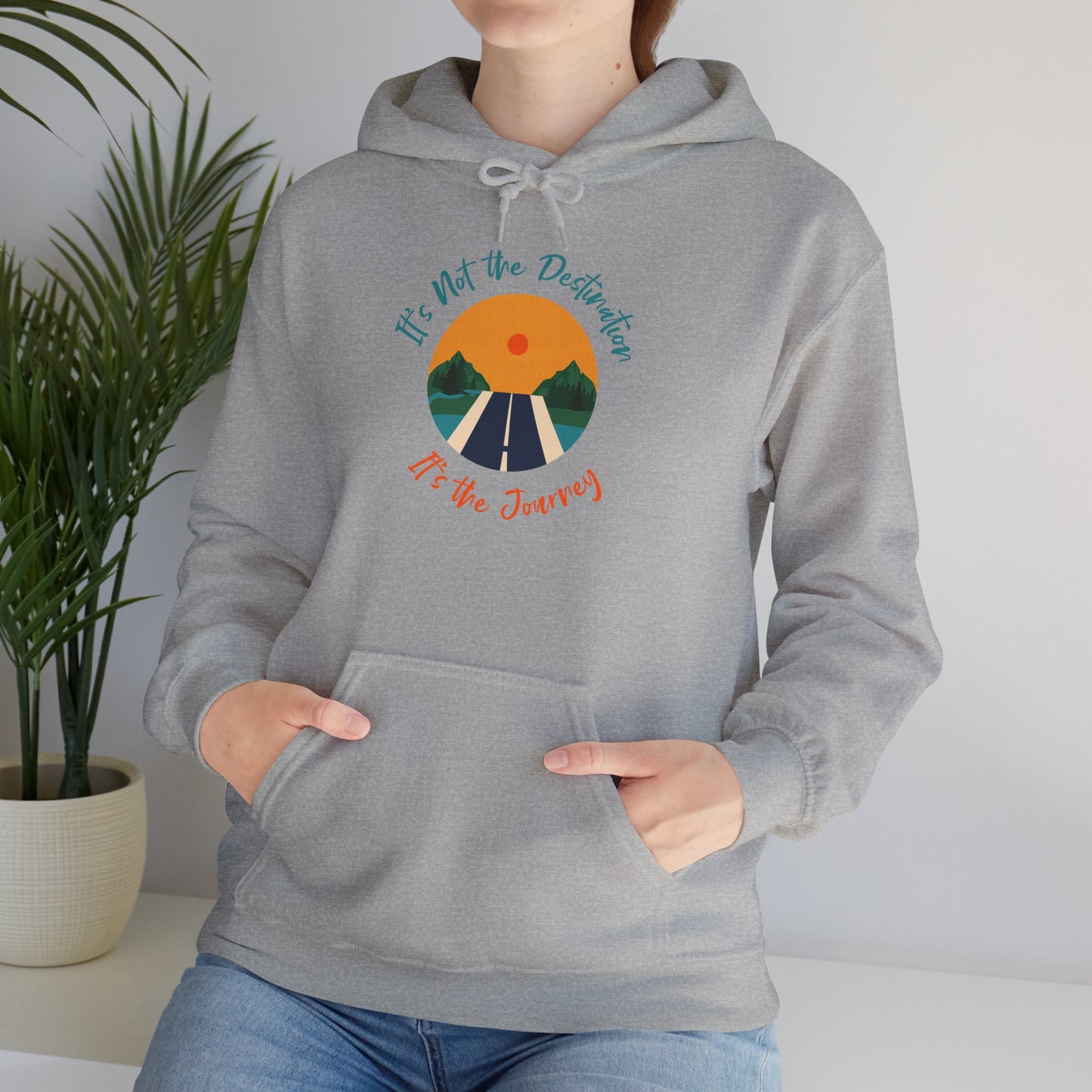 It's Not the Destination It's the Journey – Motivational Unisex Sweatshirt for Comfort and Self-Care