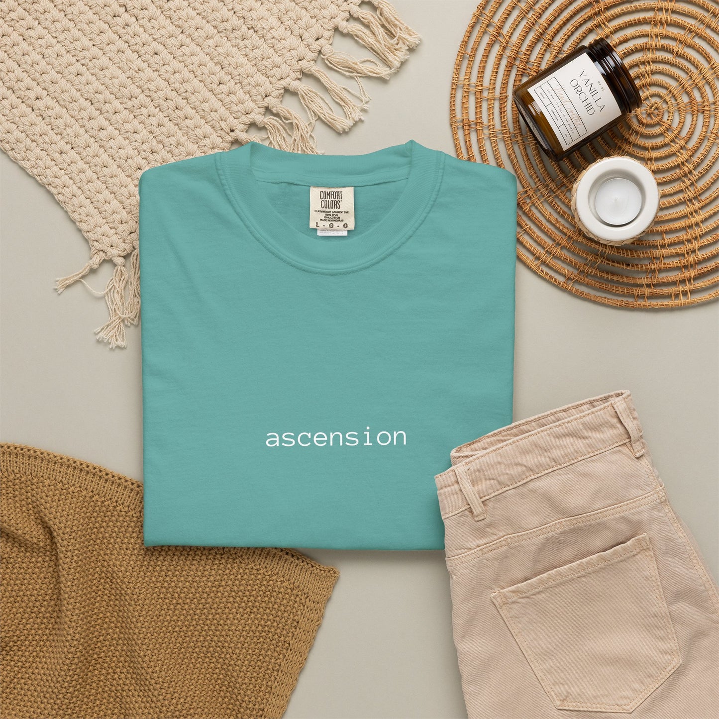 Ascension Minimalist Graphic T‑Shirt — Soft Garment‑Dyed Tee