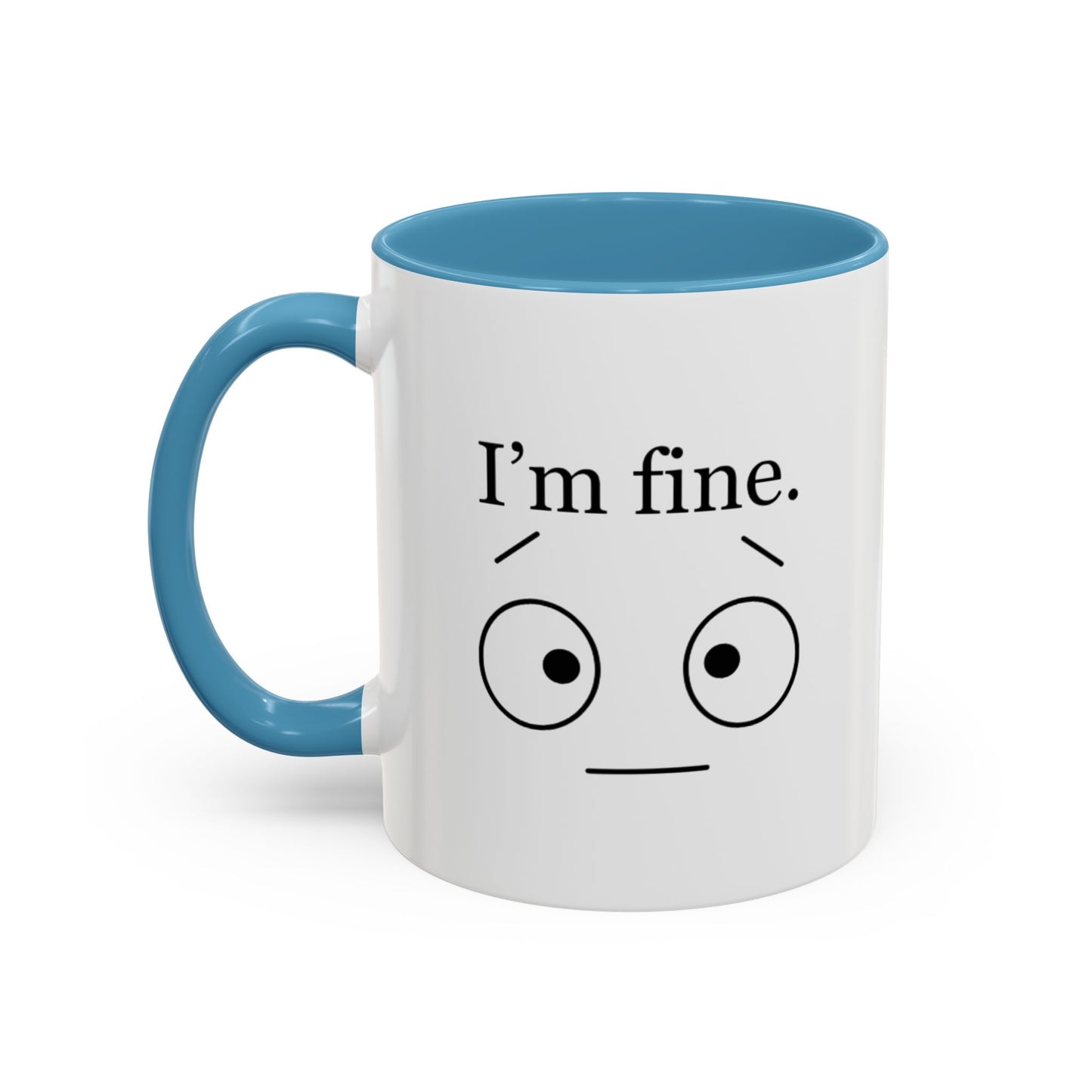 “I’m Fine” Mug | Burnout Humor Coffee Cup for Therapists, Healers & Self-Care