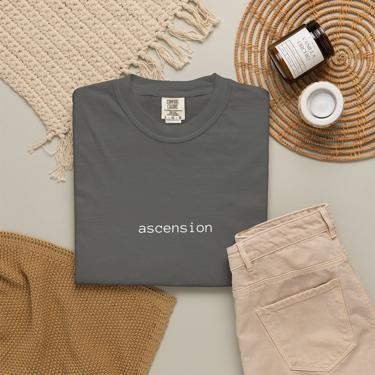 Ascension Minimalist Graphic T‑Shirt — Soft Garment‑Dyed Tee