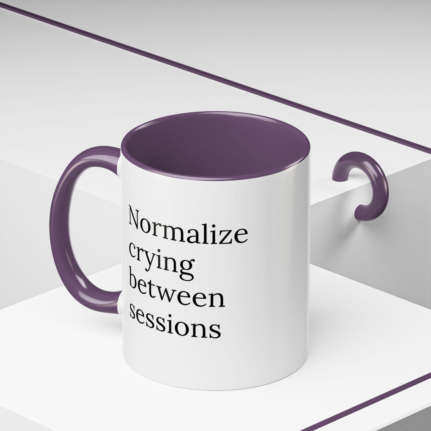 Normalize Crying Between Sessions | Therapist Life Mug