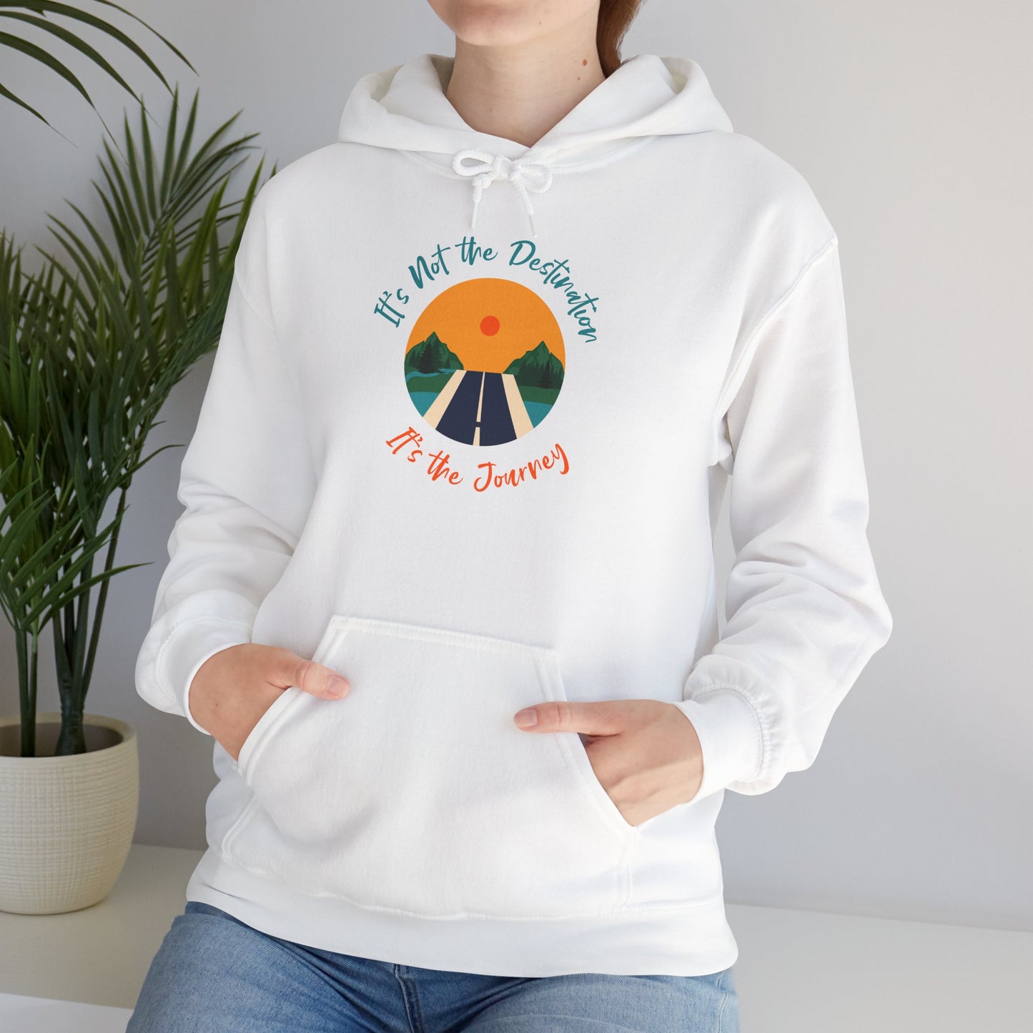 It's Not the Destination It's the Journey – Motivational Unisex Sweatshirt for Comfort and Self-Care