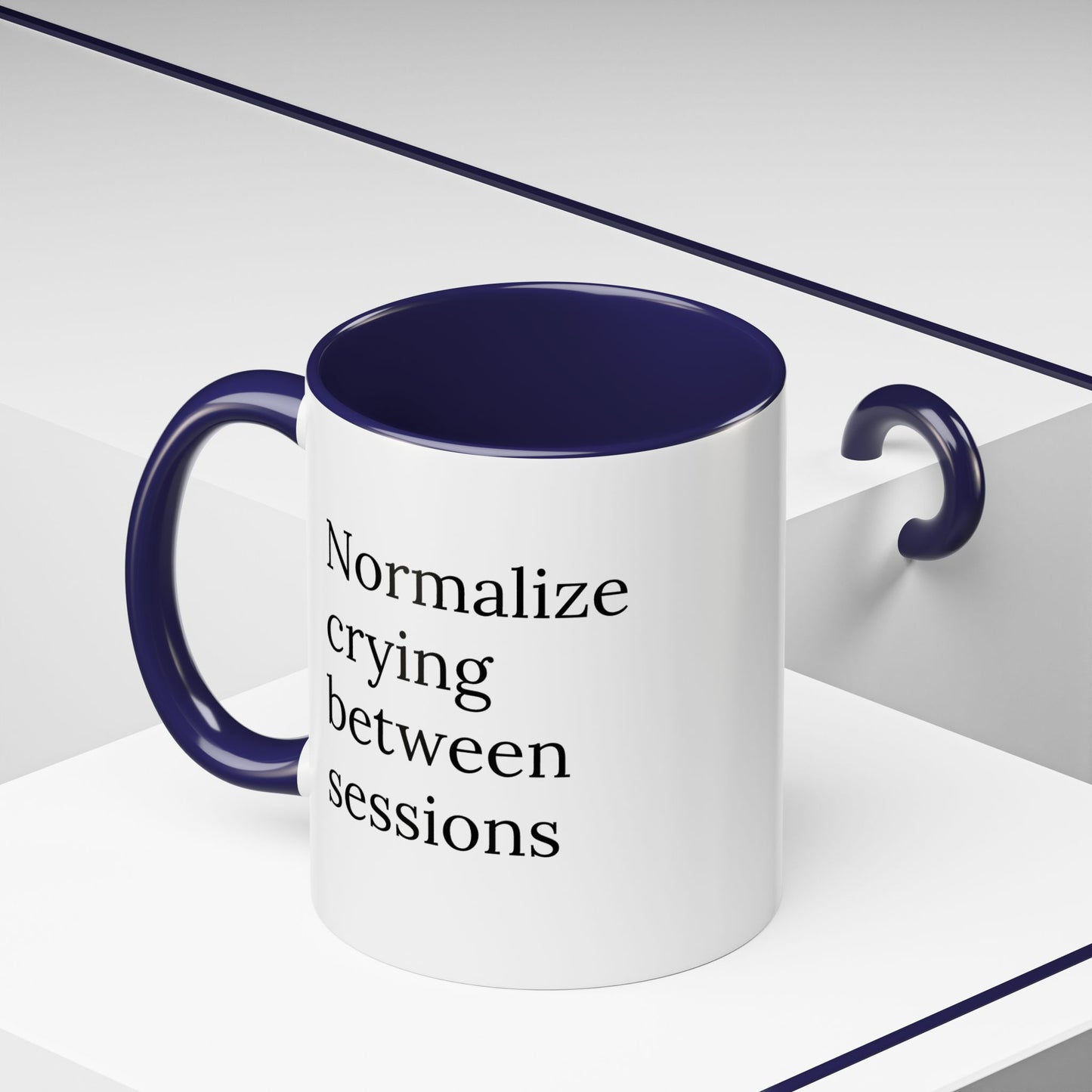 Normalize Crying Between Sessions | Therapist Life Mug