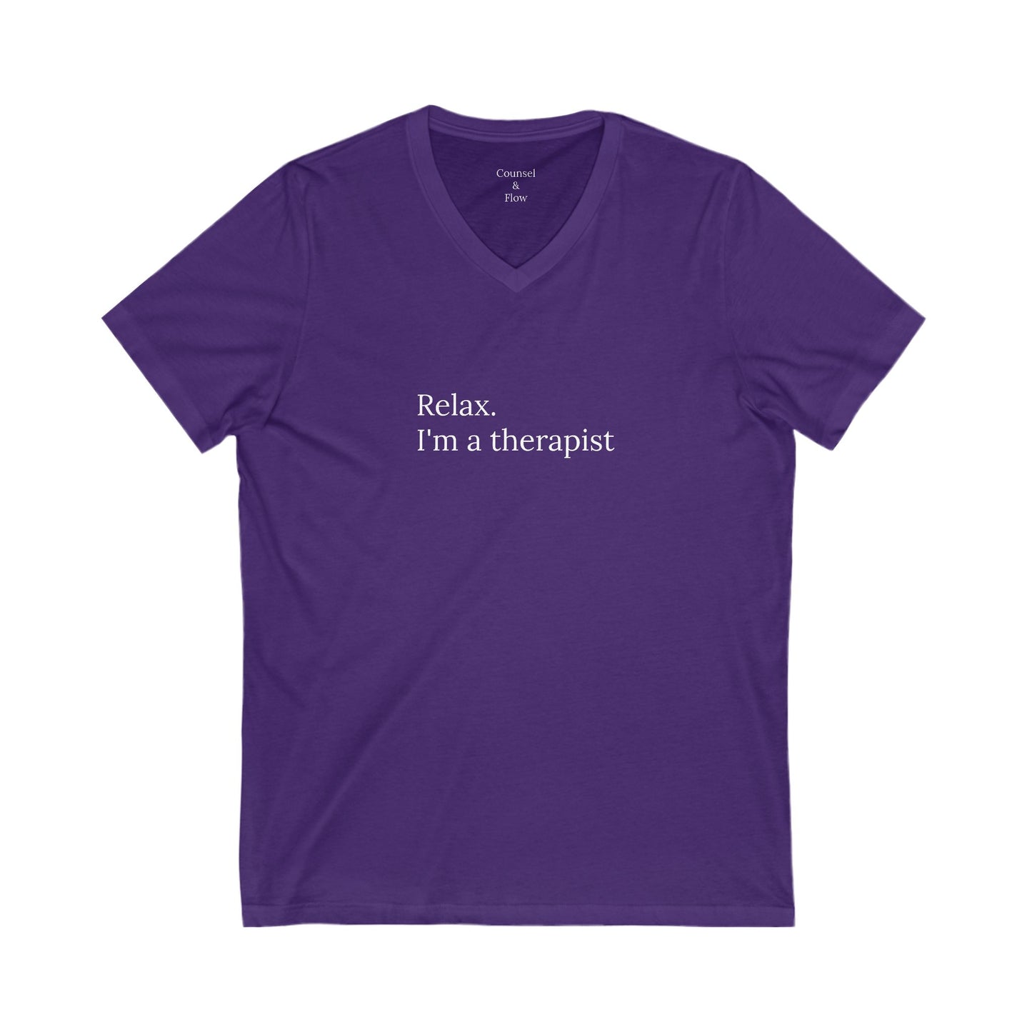 “Relax. I’m a Therapist” T-Shirt Therapist Humor Shirt • Mental Health Counselor Gift • Funny Therapist Tee