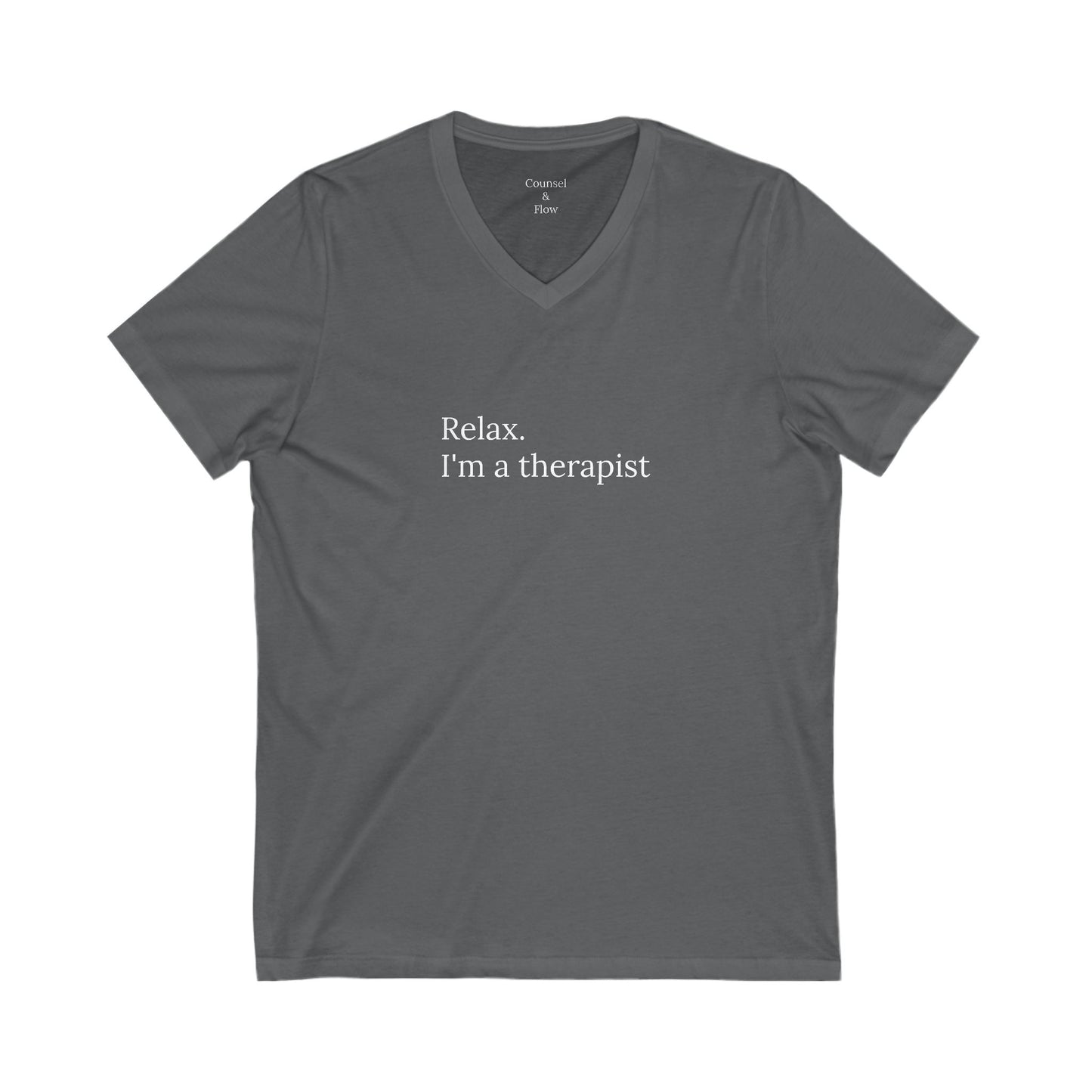“Relax. I’m a Therapist” T-Shirt Therapist Humor Shirt • Mental Health Counselor Gift • Funny Therapist Tee