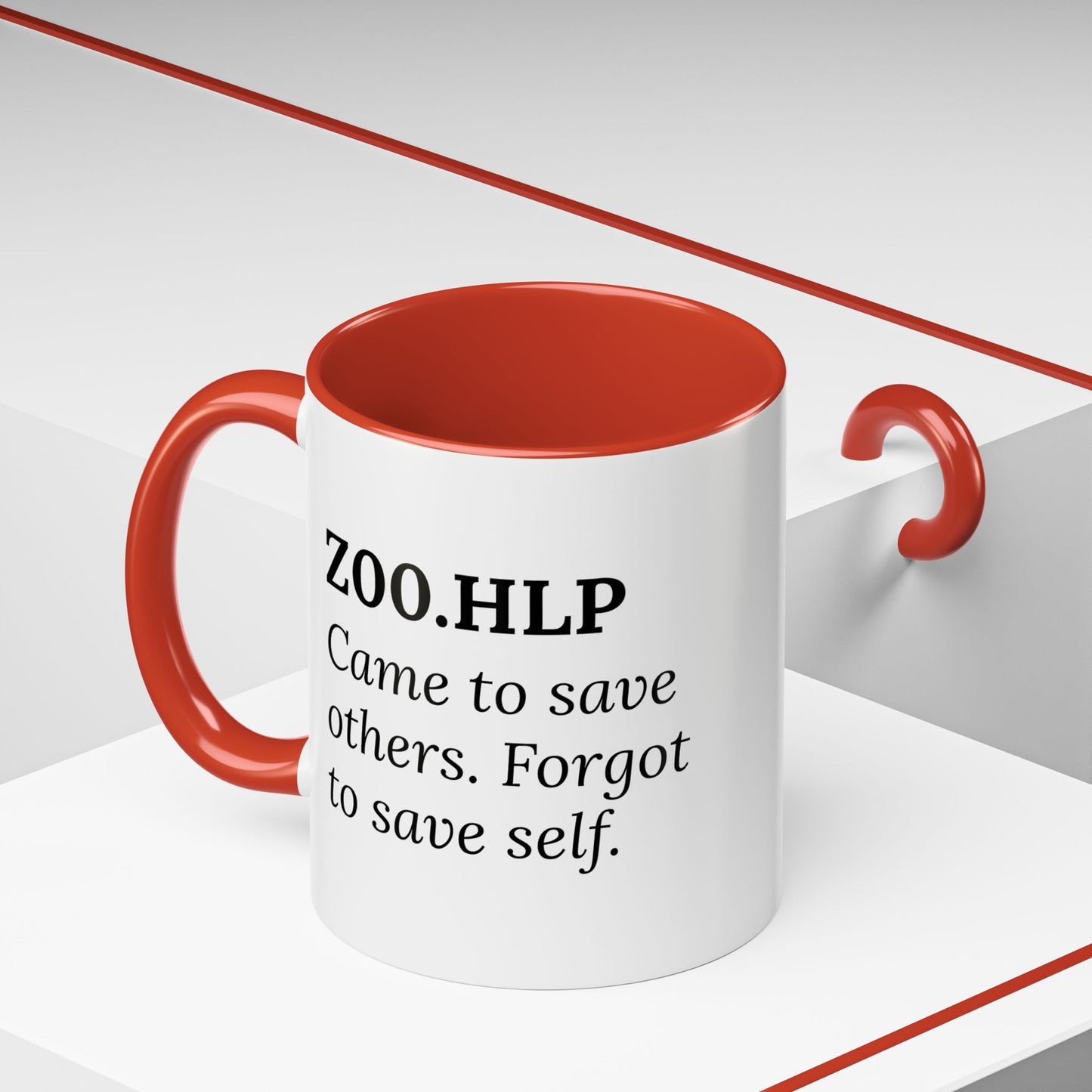 Z00.HLP – Healer Burnout Mug | “Came to Save Others. Forgot to Save Self.”